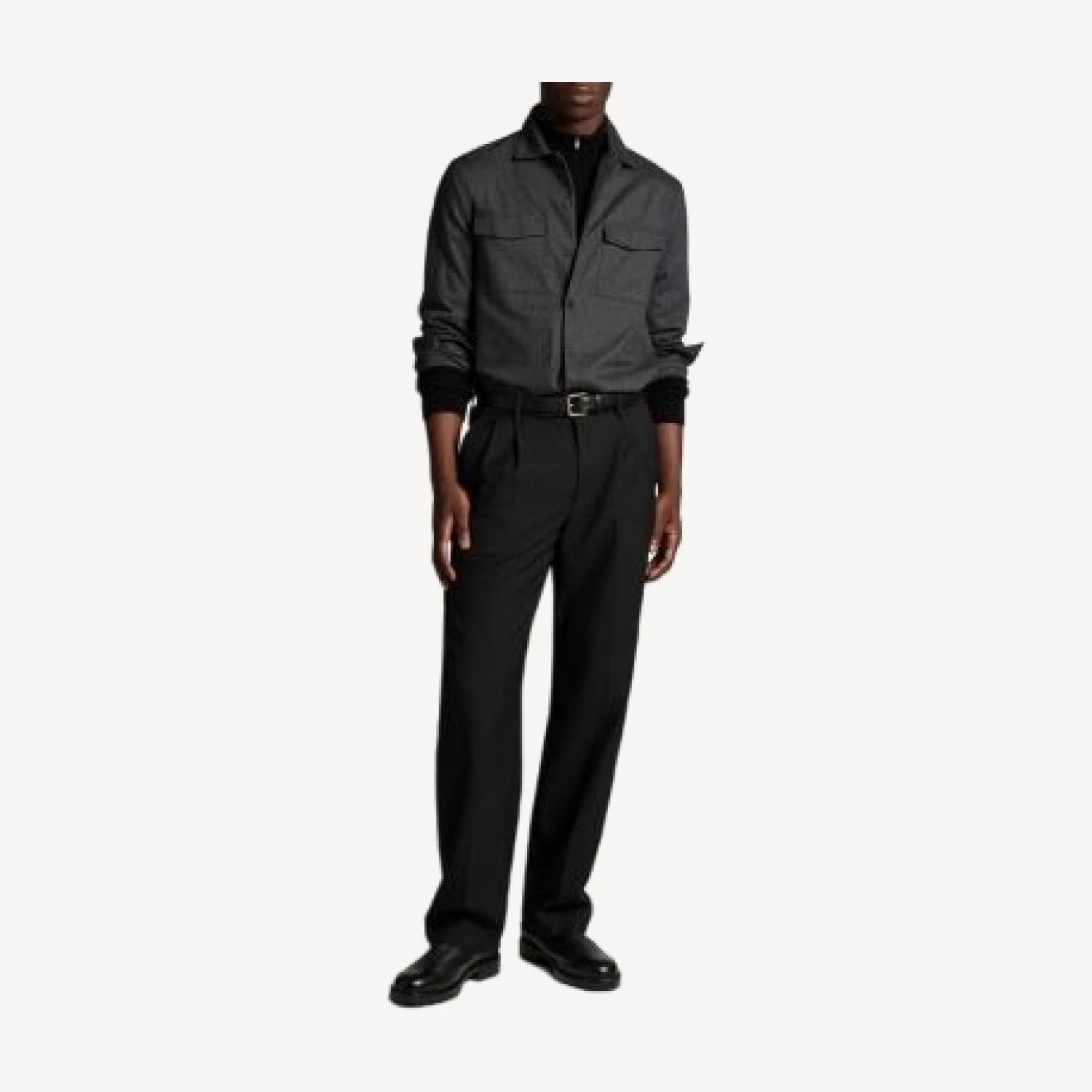 Vince Flannel Garage Cotton Pocket Shirt Jacket