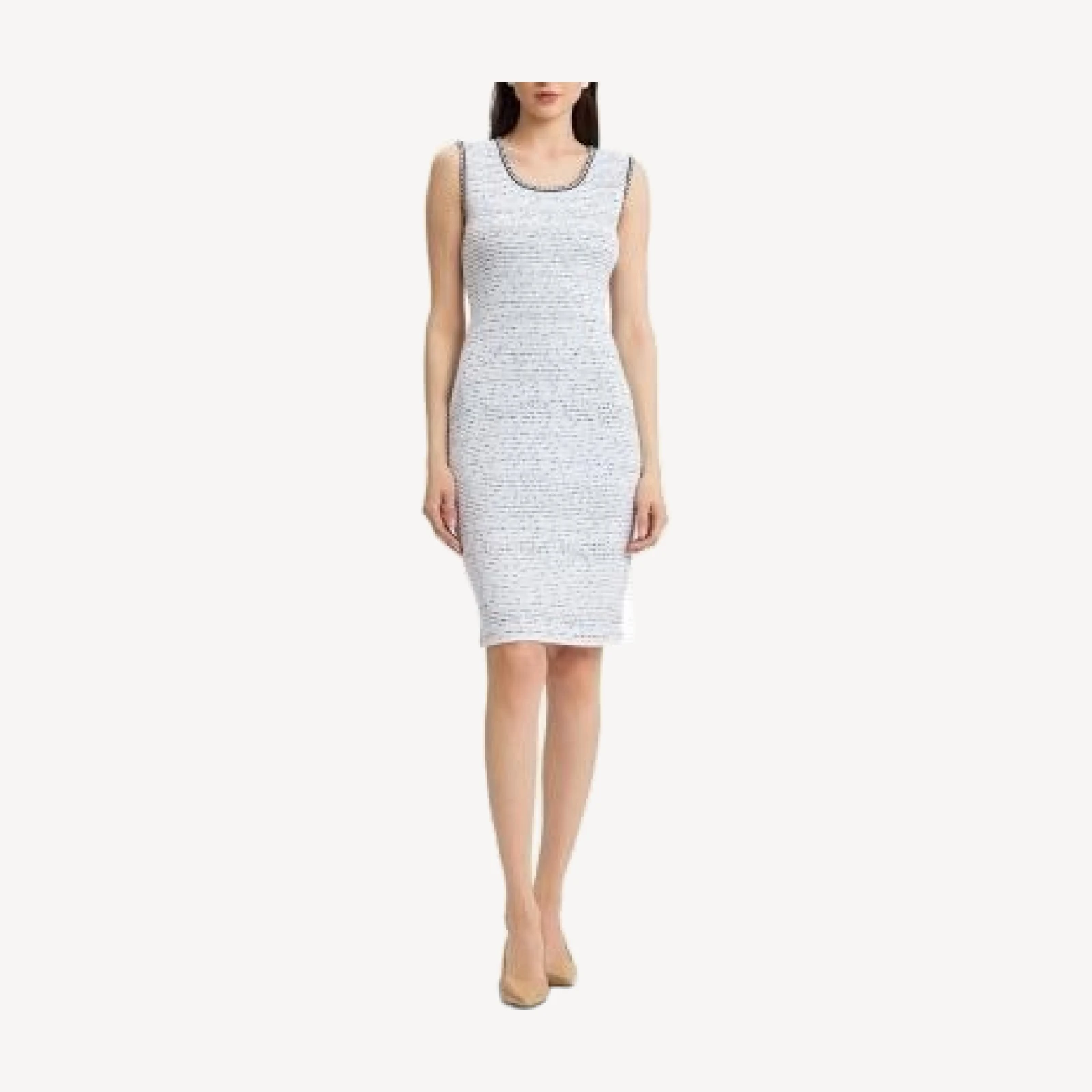 Ming Wang Soft Knit Knee-Length Sheath Dress