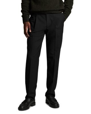Vince Refined Twill Straight Fit Pleat Pants