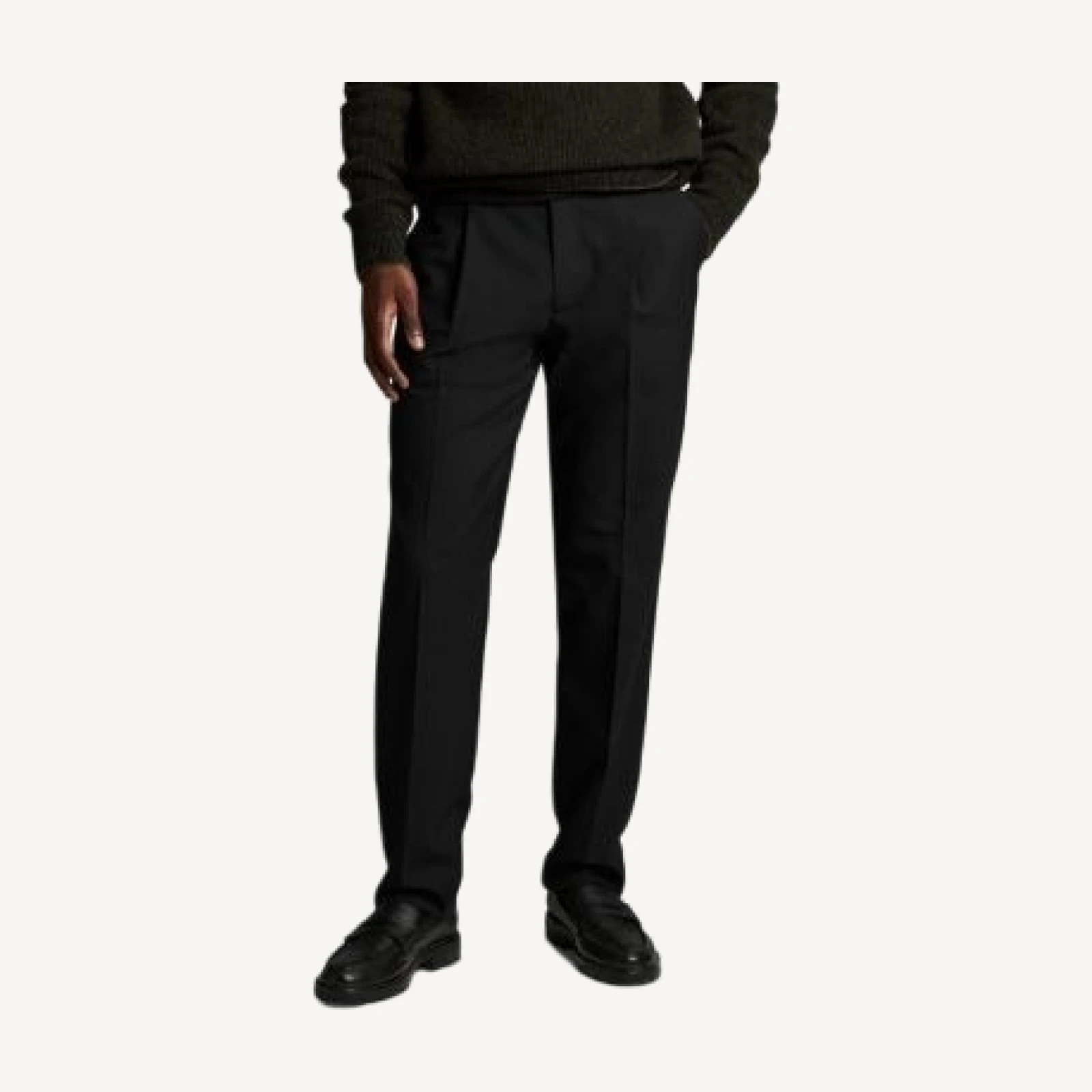 Vince Refined Twill Straight Fit Pleat Pants