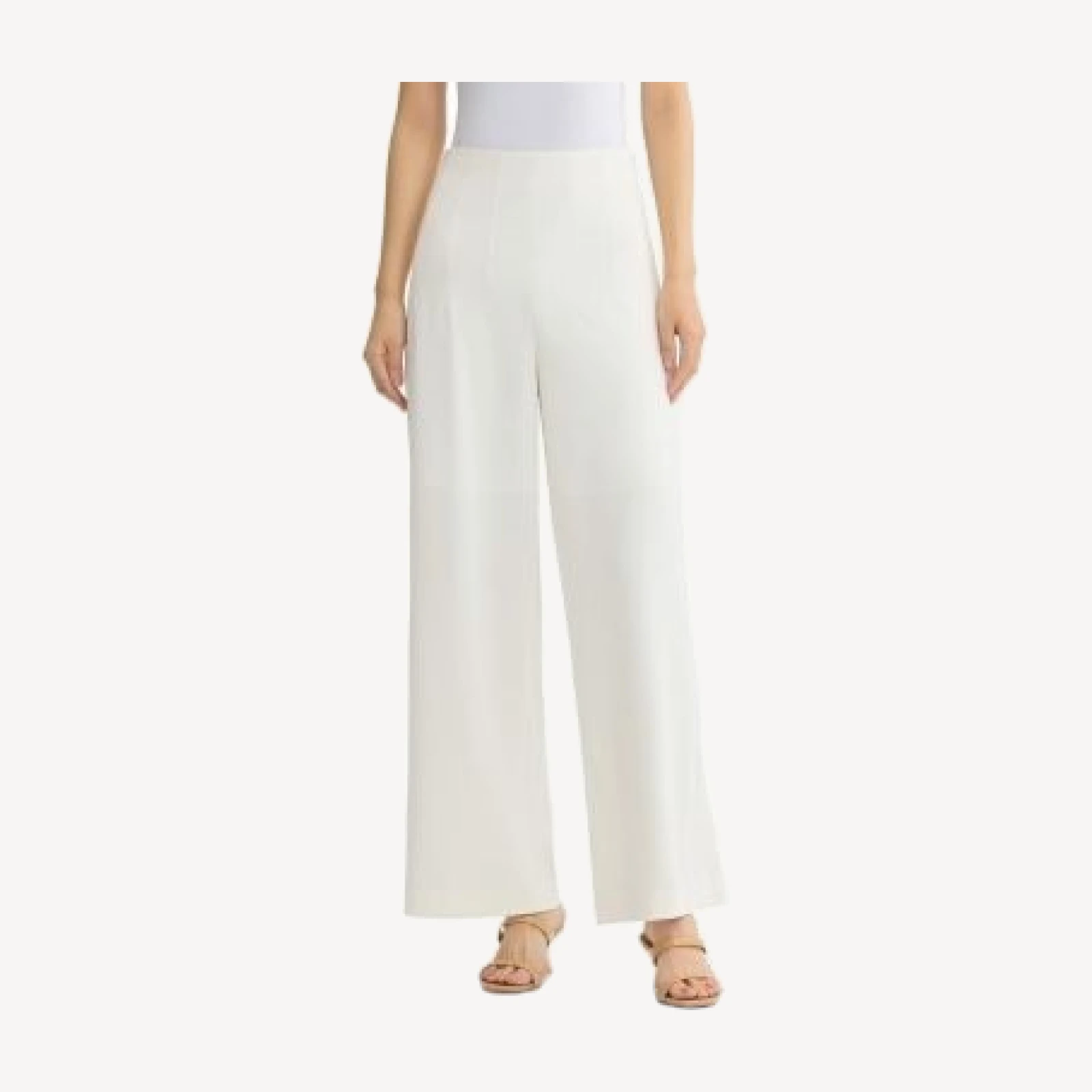 Ming Wang x Anna Marie Pintuck Stretch Deco Crepe Wide Leg Pant