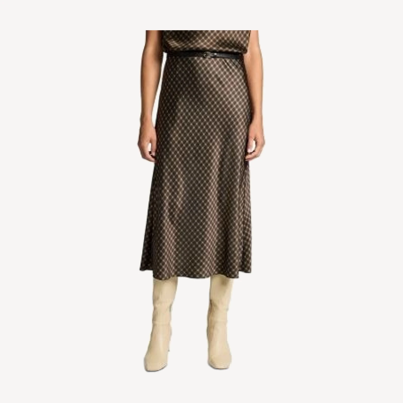 Vince Plaid Ombre Slip Skirt