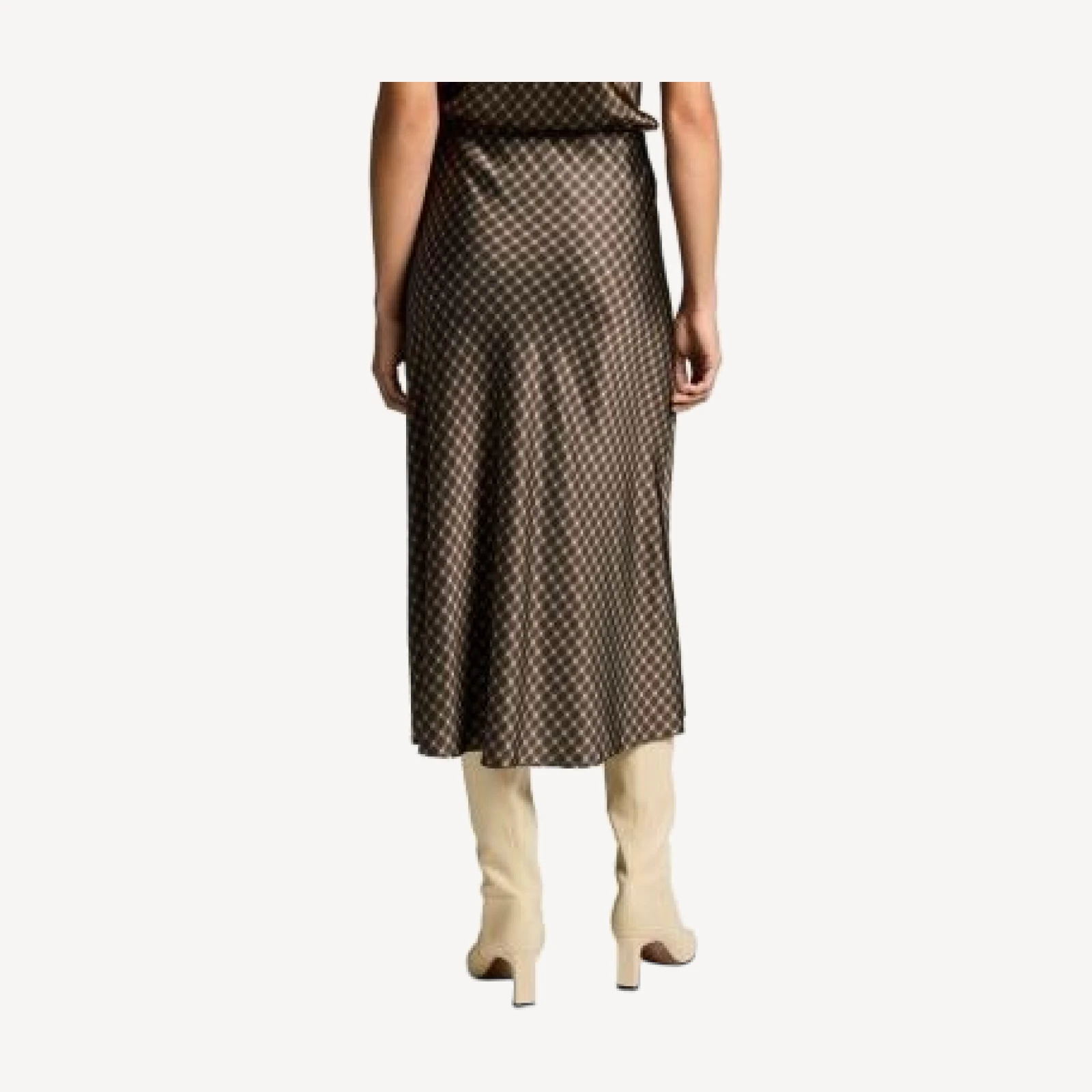 Vince Plaid Ombre Slip Skirt