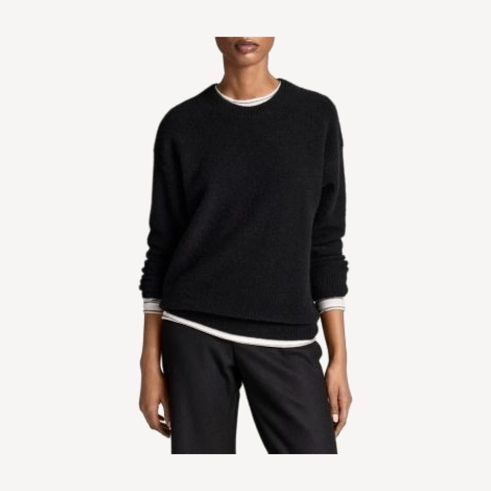 Vince Cashmere Blend Classic Crewneck Top