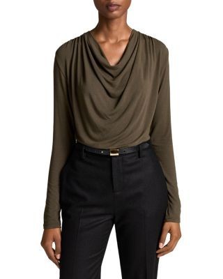 Vince Long Sleeve Cowl Neck Top