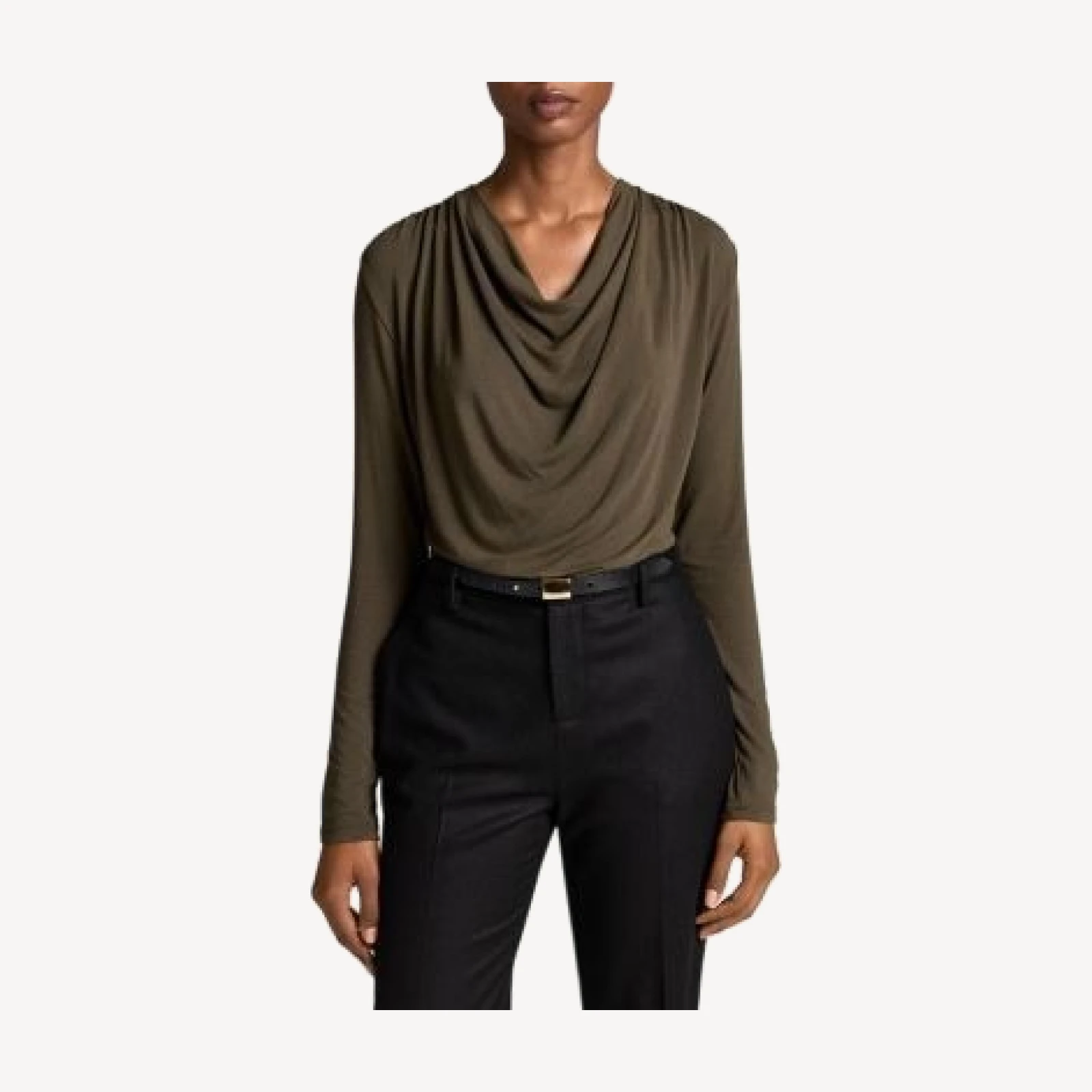 Vince Long Sleeve Cowl Neck Top