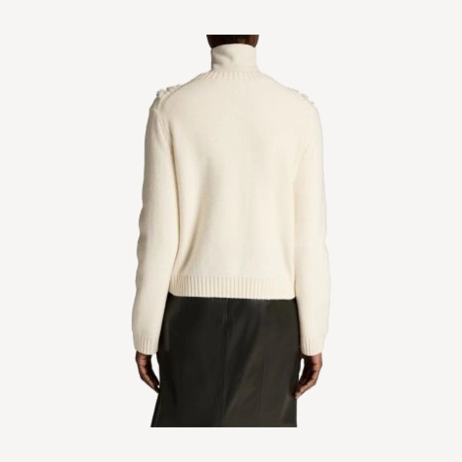 Vince Cut Float Wool Crewneck Cable Knit Sweater