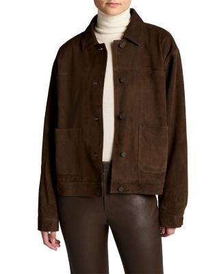 Vince Suede Trucker Jacket