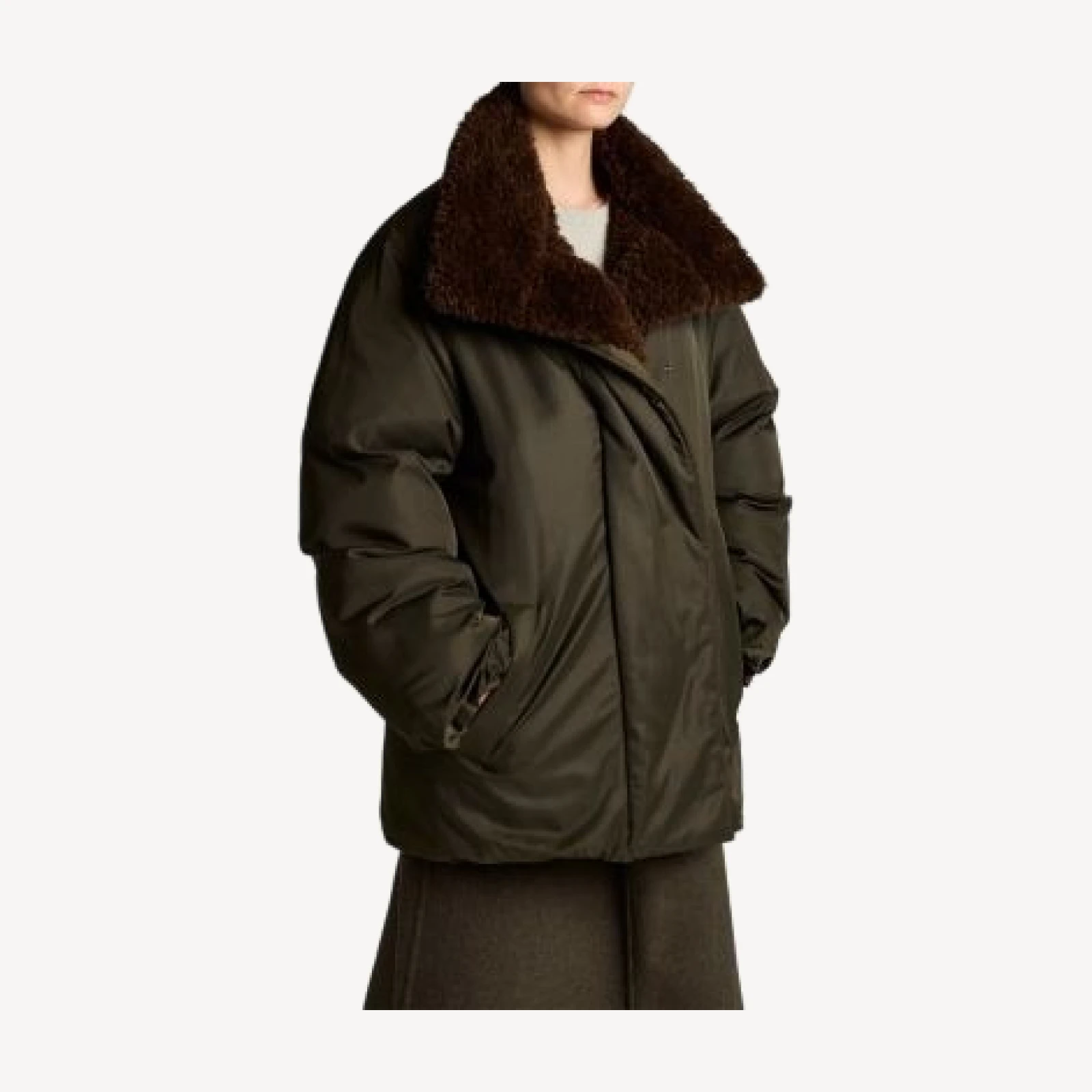 Vince Faux Fur Lined Puffer Coat