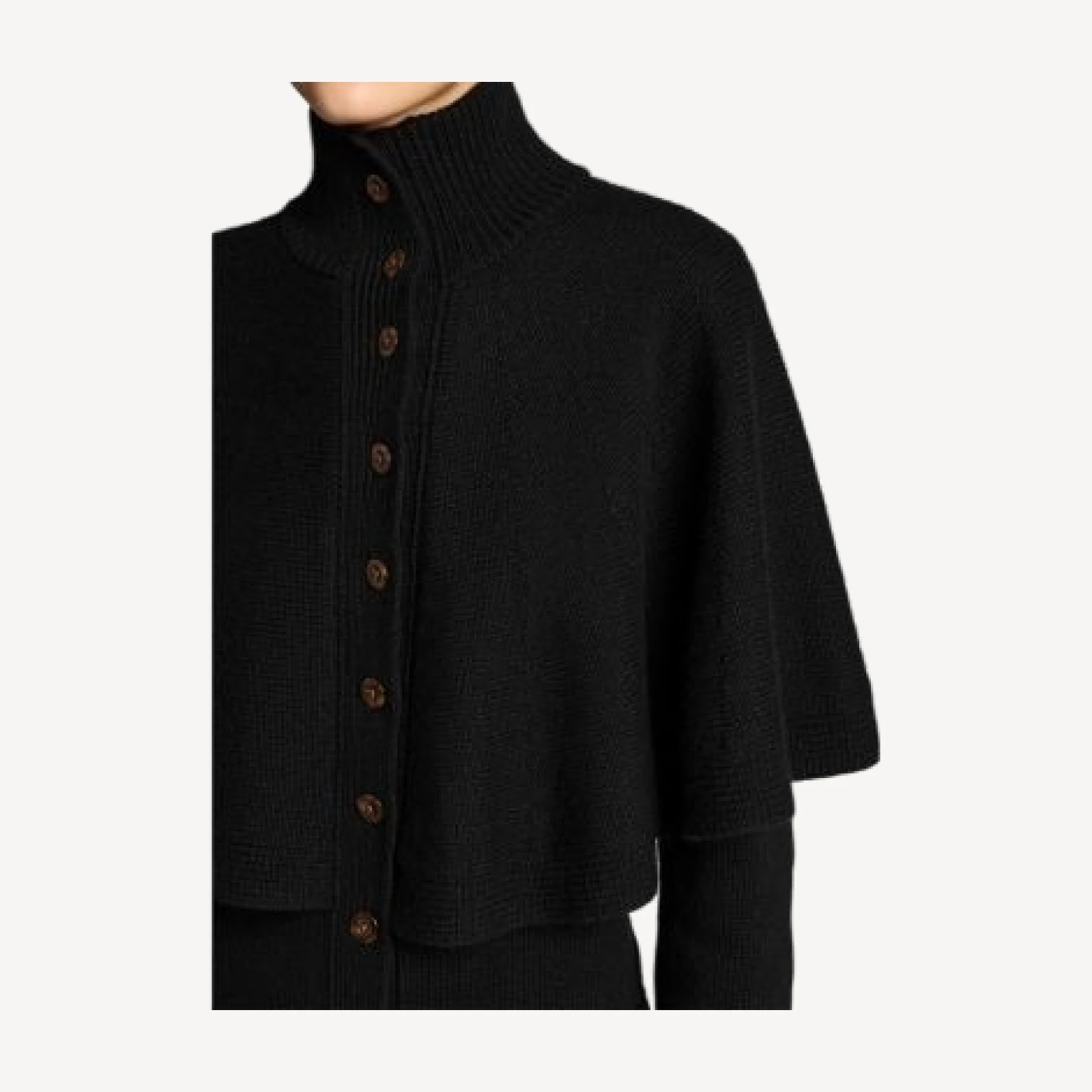 Vince Turtleneck Cape Cardigan