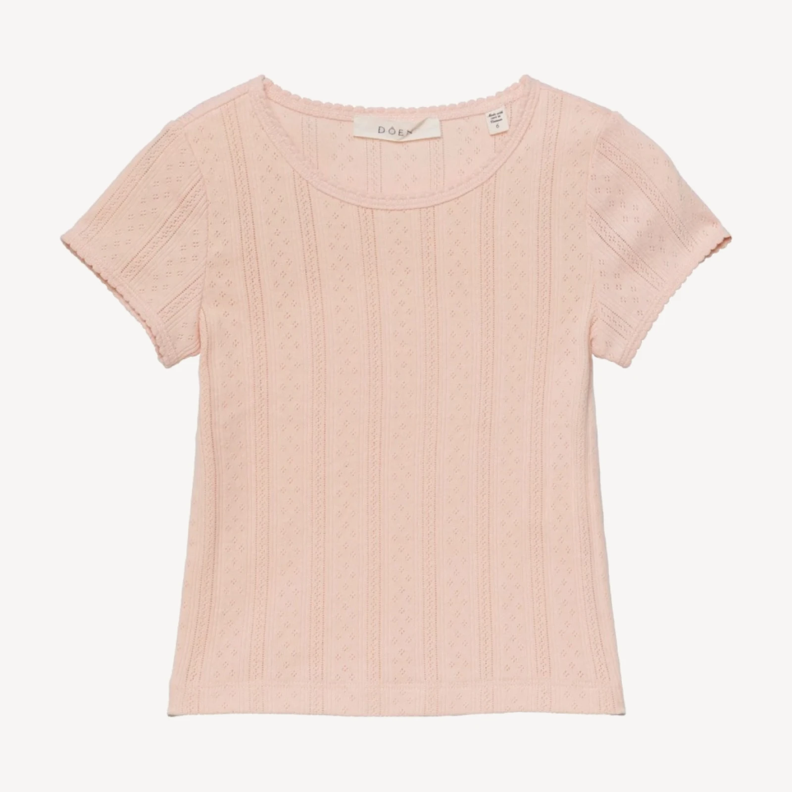 LITTLE VIVI TEE -- PEACH SORBET
