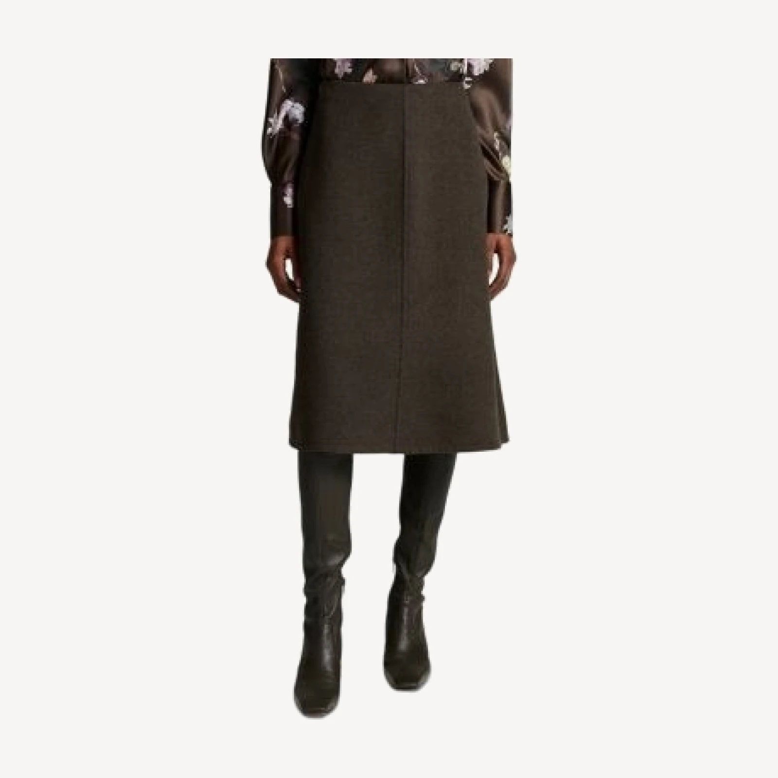 Vince Splitable A Line Midi Skirt