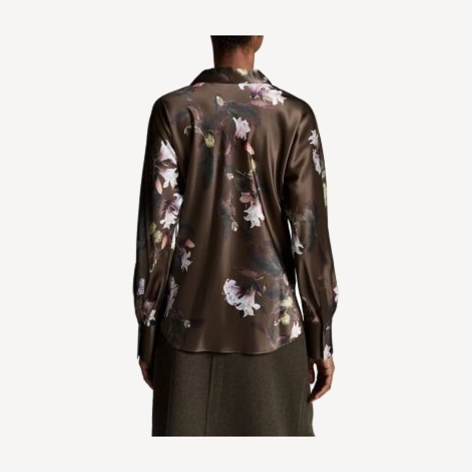 Vince Lily Silk Long Sleeve Blouse