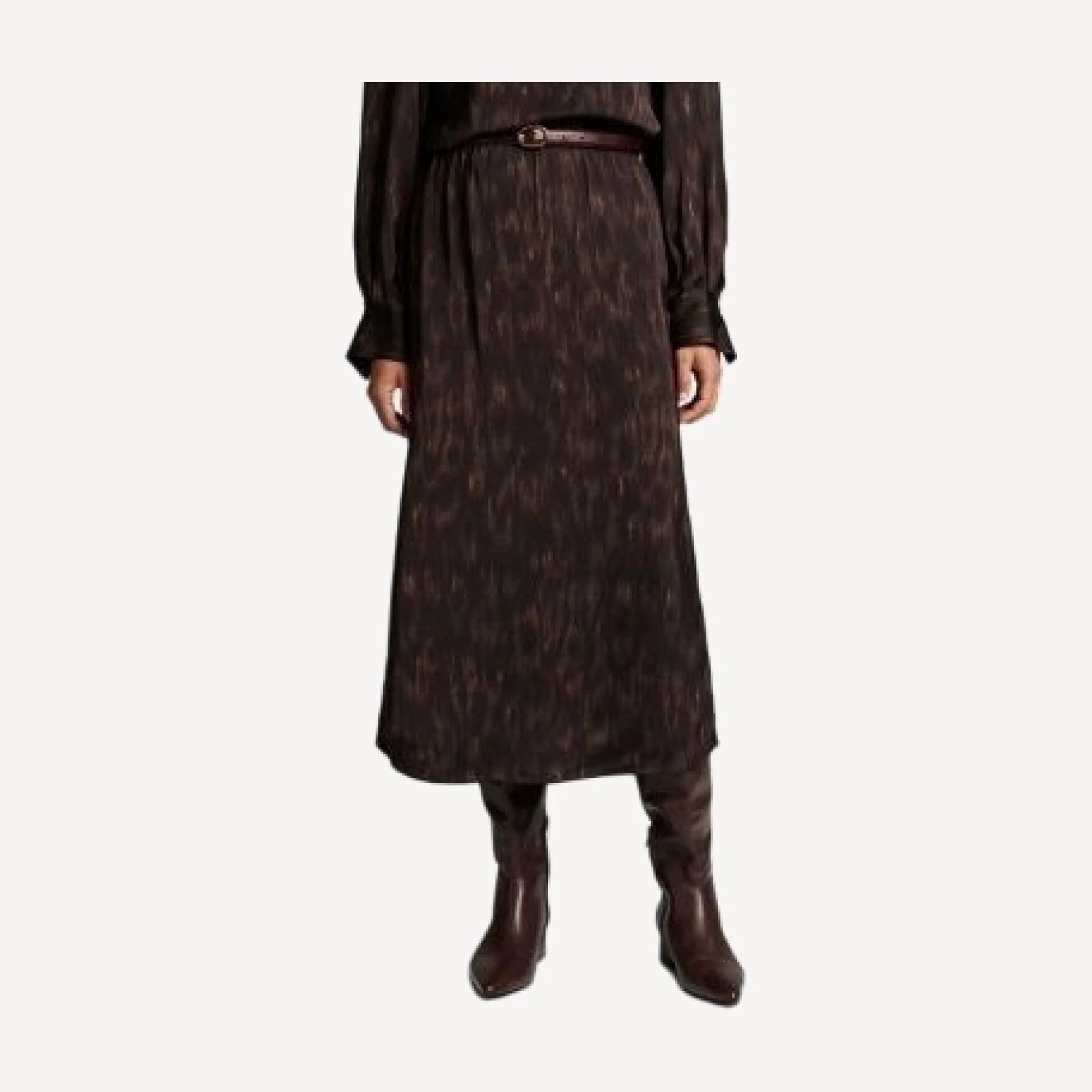 Vince Printed Pull On Slip Skirt