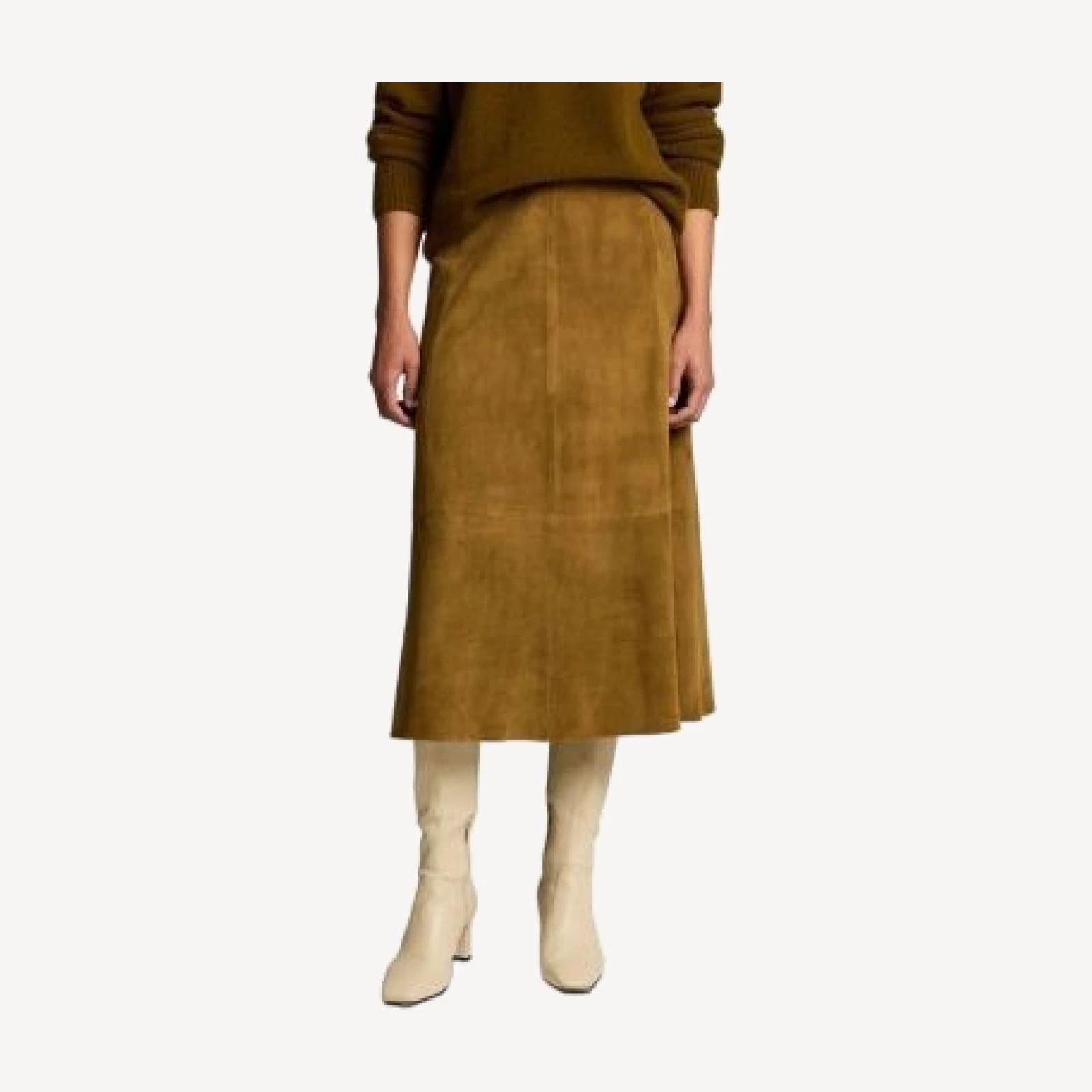 Vince Suede Midi Skirt