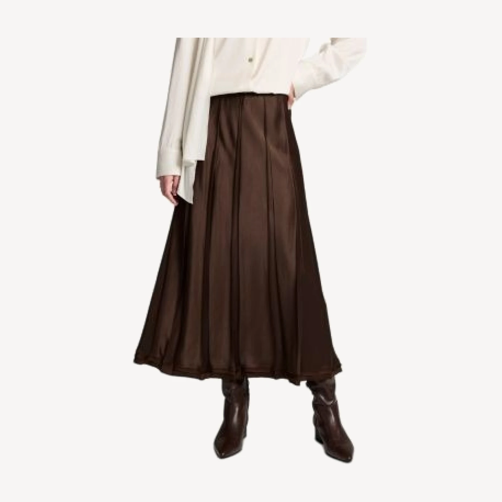 Vince Creased Pleated Skirt