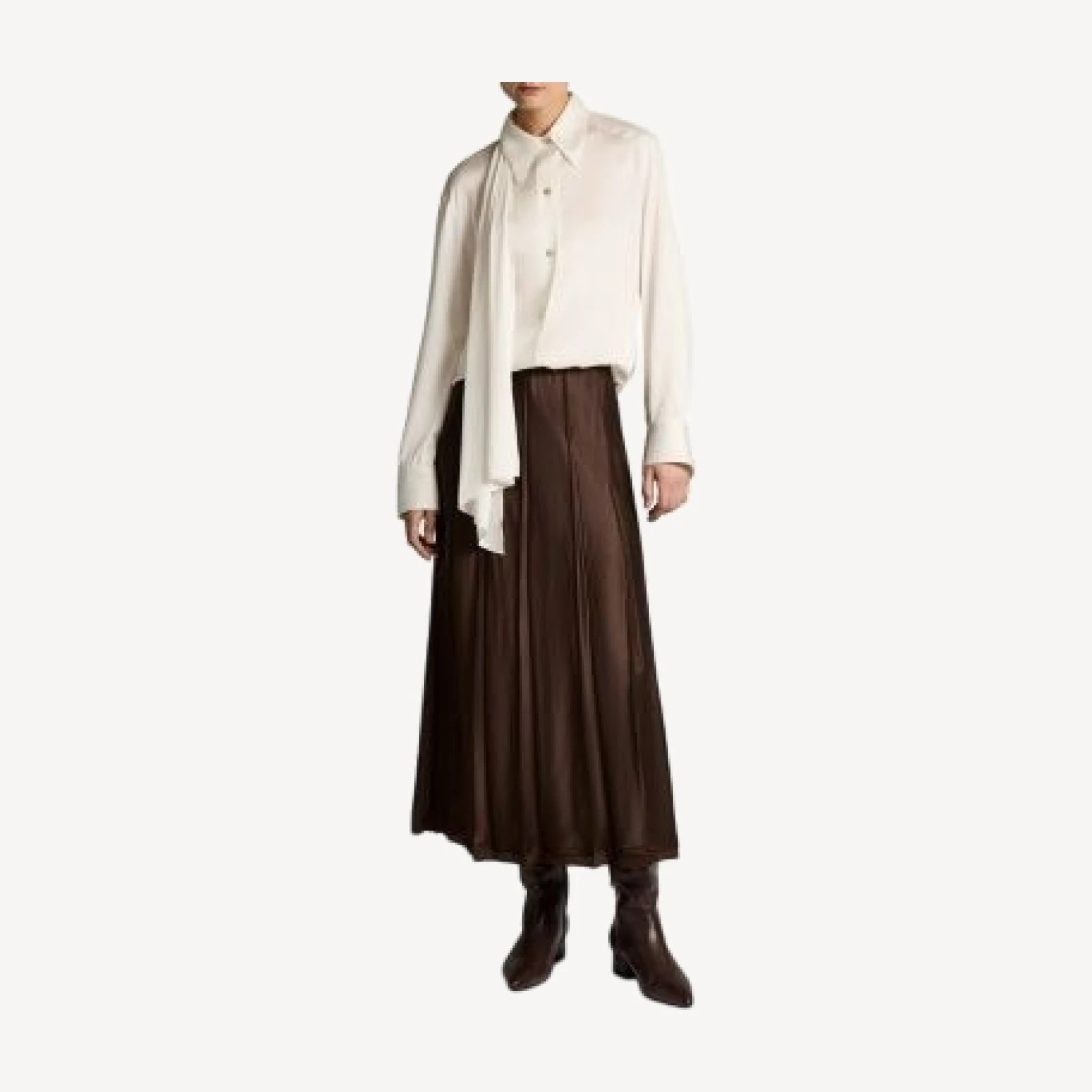 Vince Creased Pleated Skirt