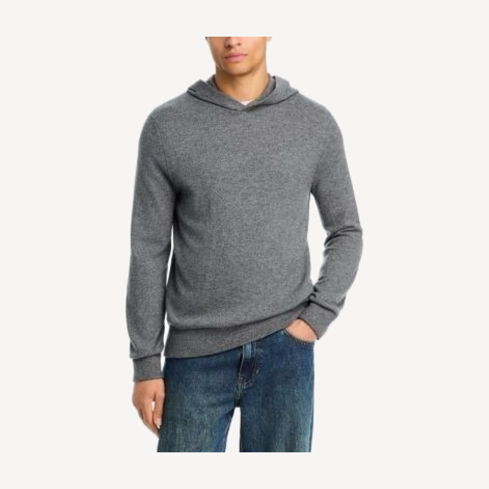 Vince Straight Fit Wool & Cashmere Hoodie