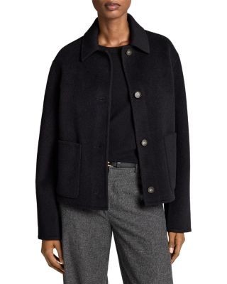 Vince Cash Wool & Cashmere Blend Button Front Jacket