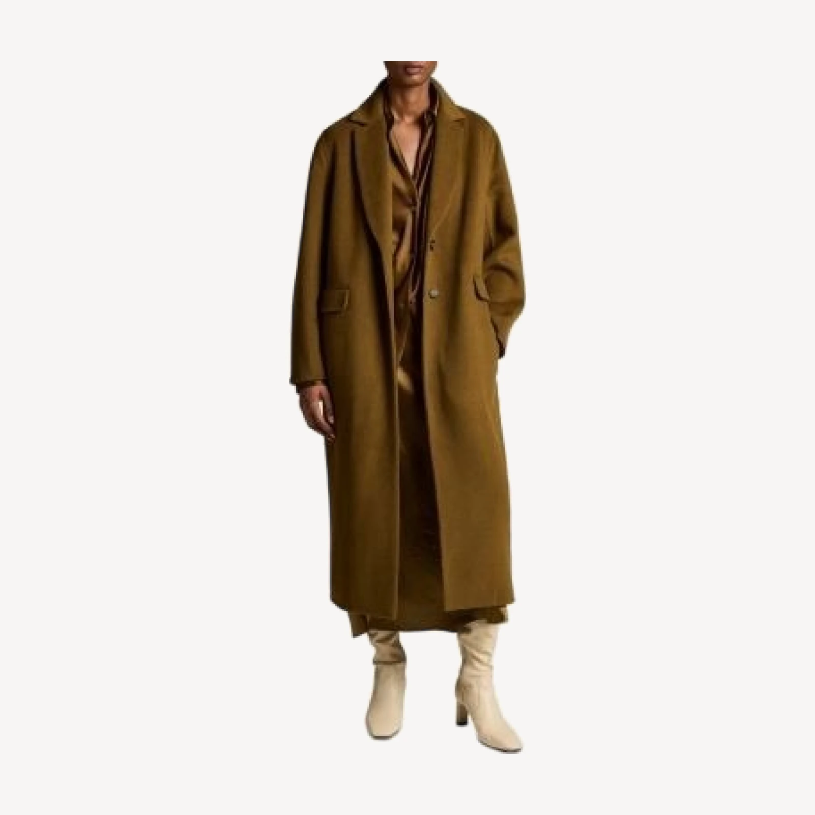 Vince Wool & Cashmere Single Breasted Classic Coat