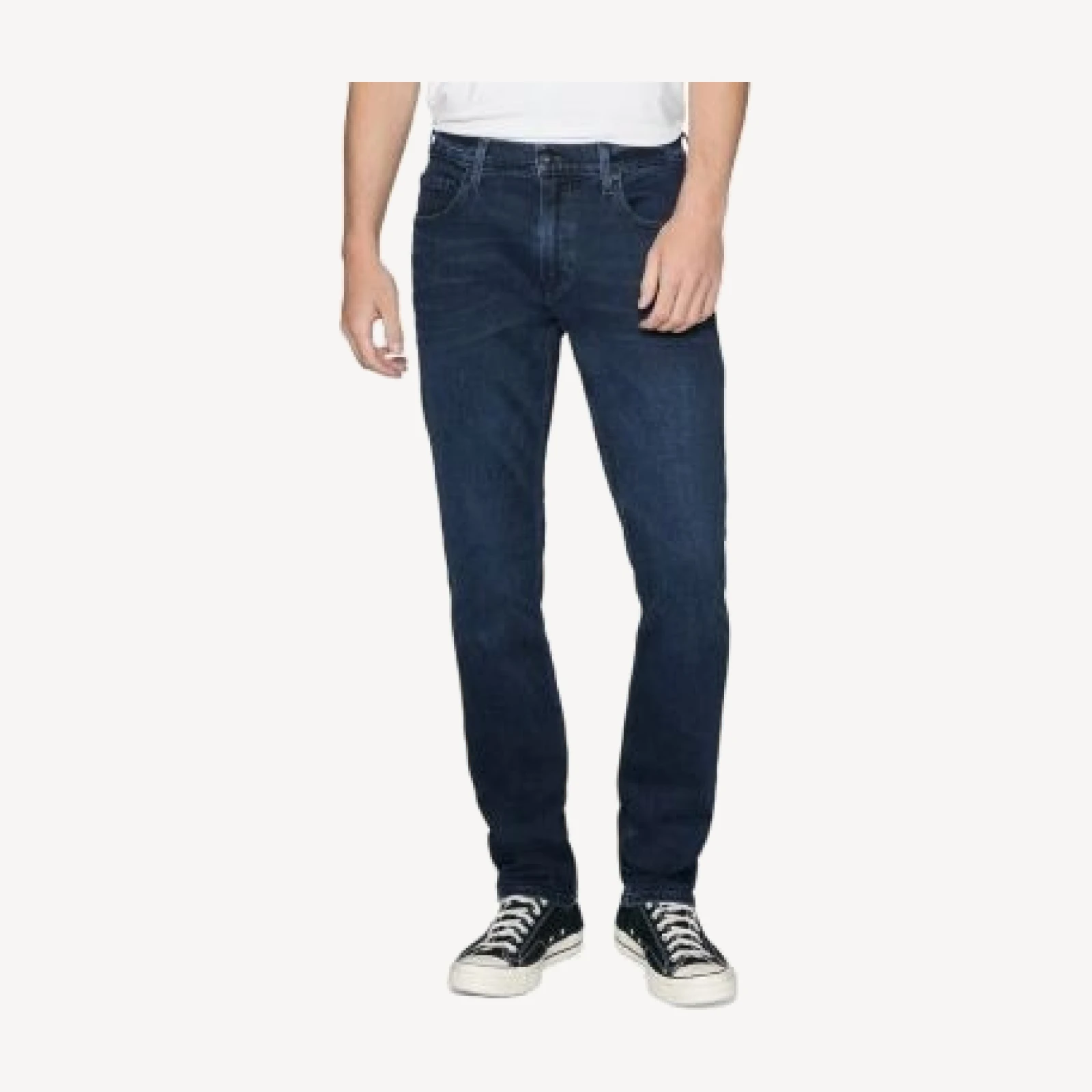 Paige Federal Slim Straight Jeans in Jenkins Blue