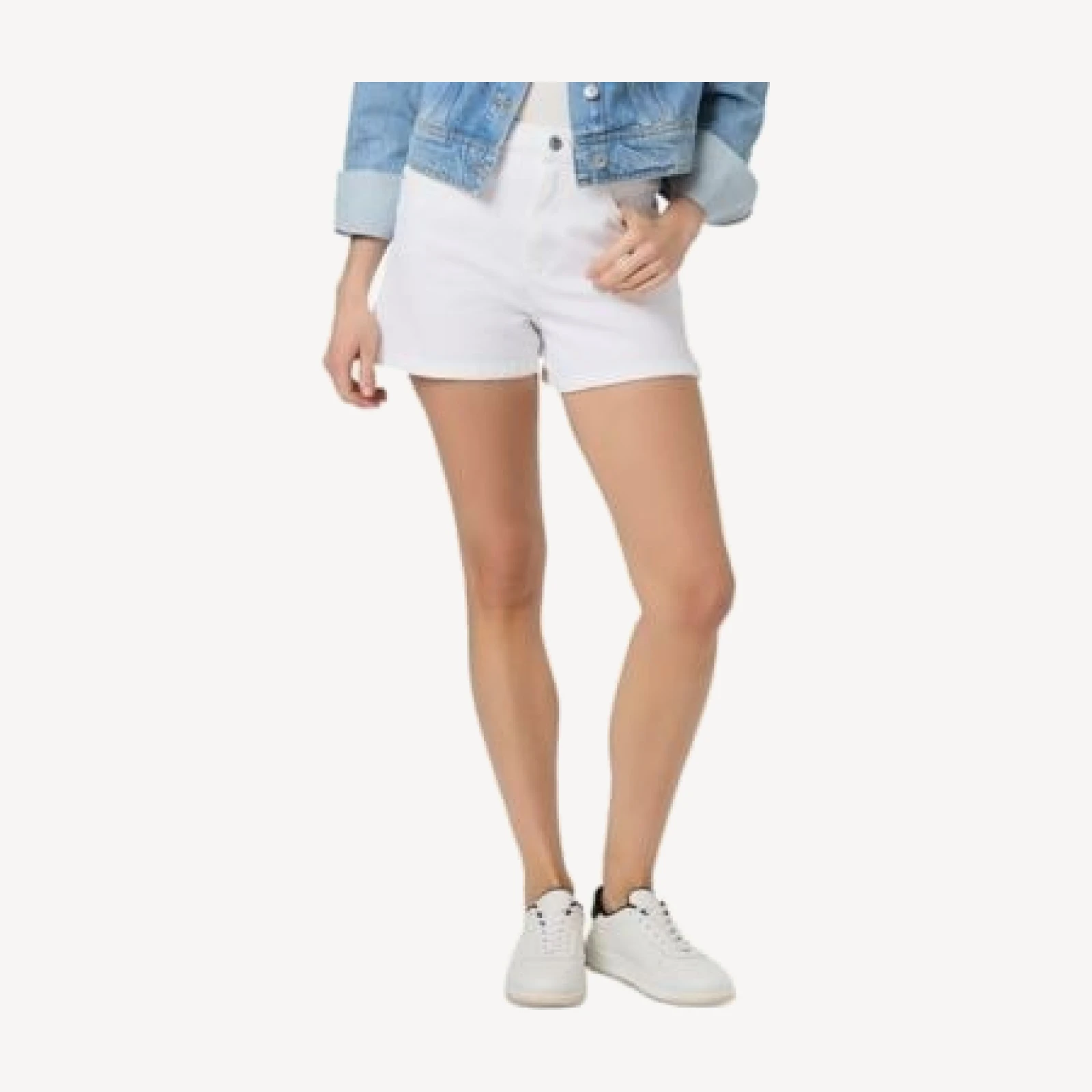 Paige Dani High Rise Denim Shorts in Aniyah Distressed