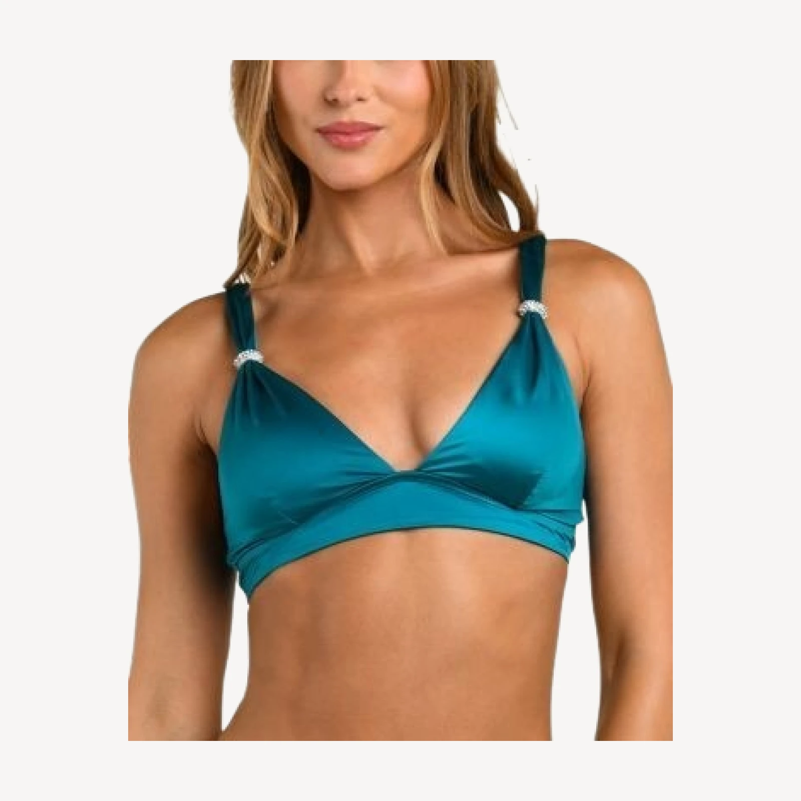 L'Agence Lexie Liquid Shine Bikini Top