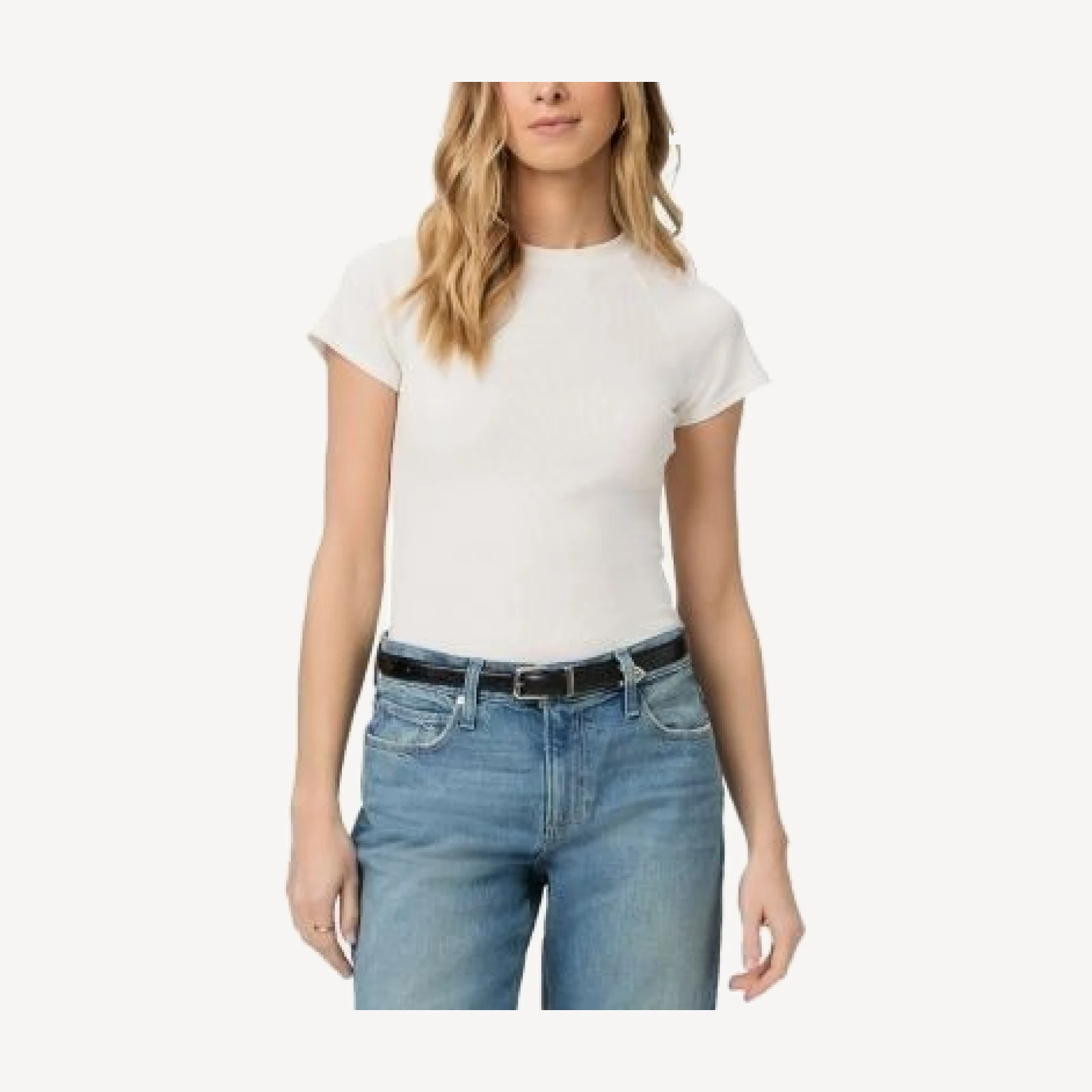 Paige Bijou Shrunken Raglan Sleeved Tee