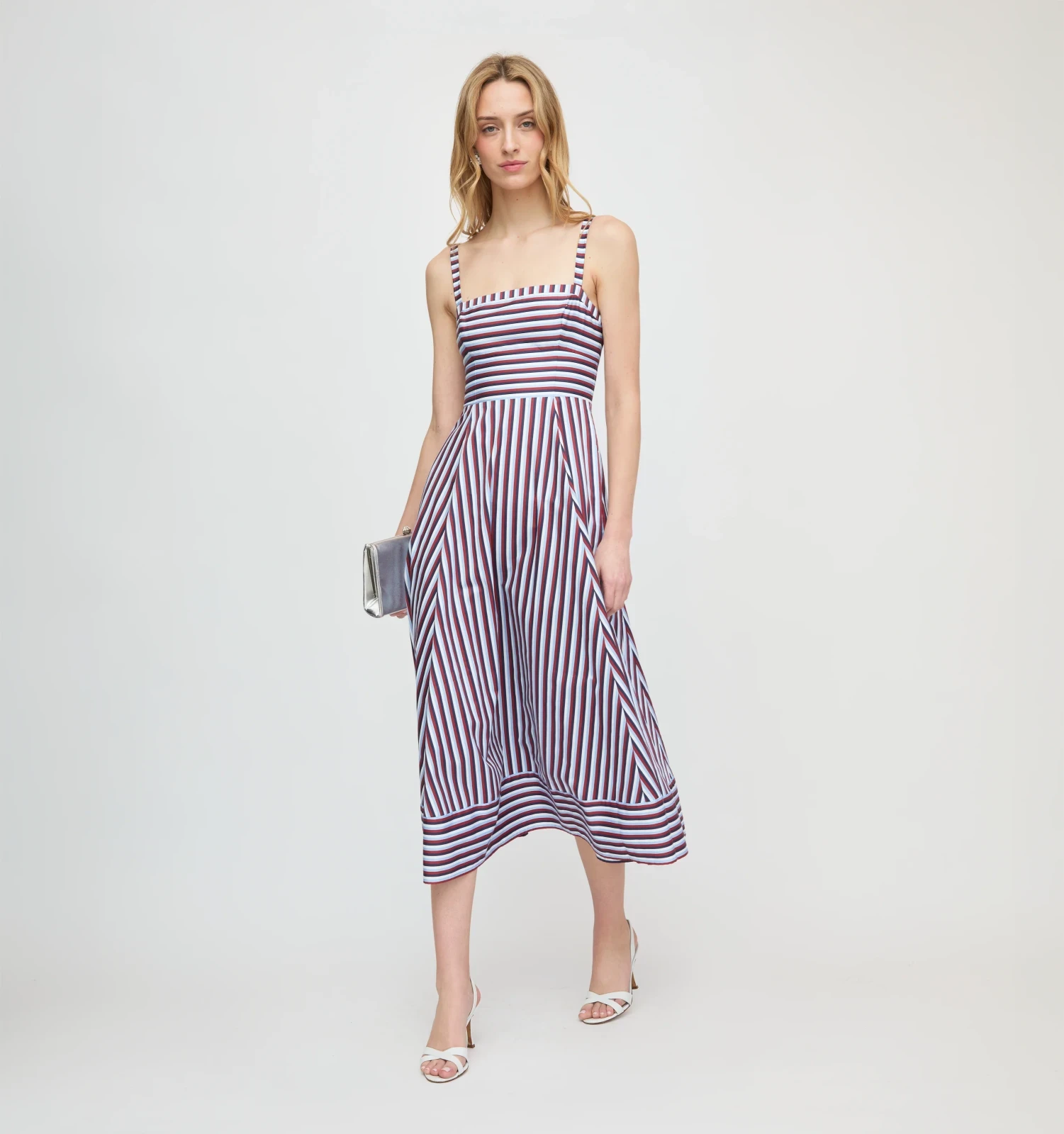The Margot Dress - Firecracker Stripe
