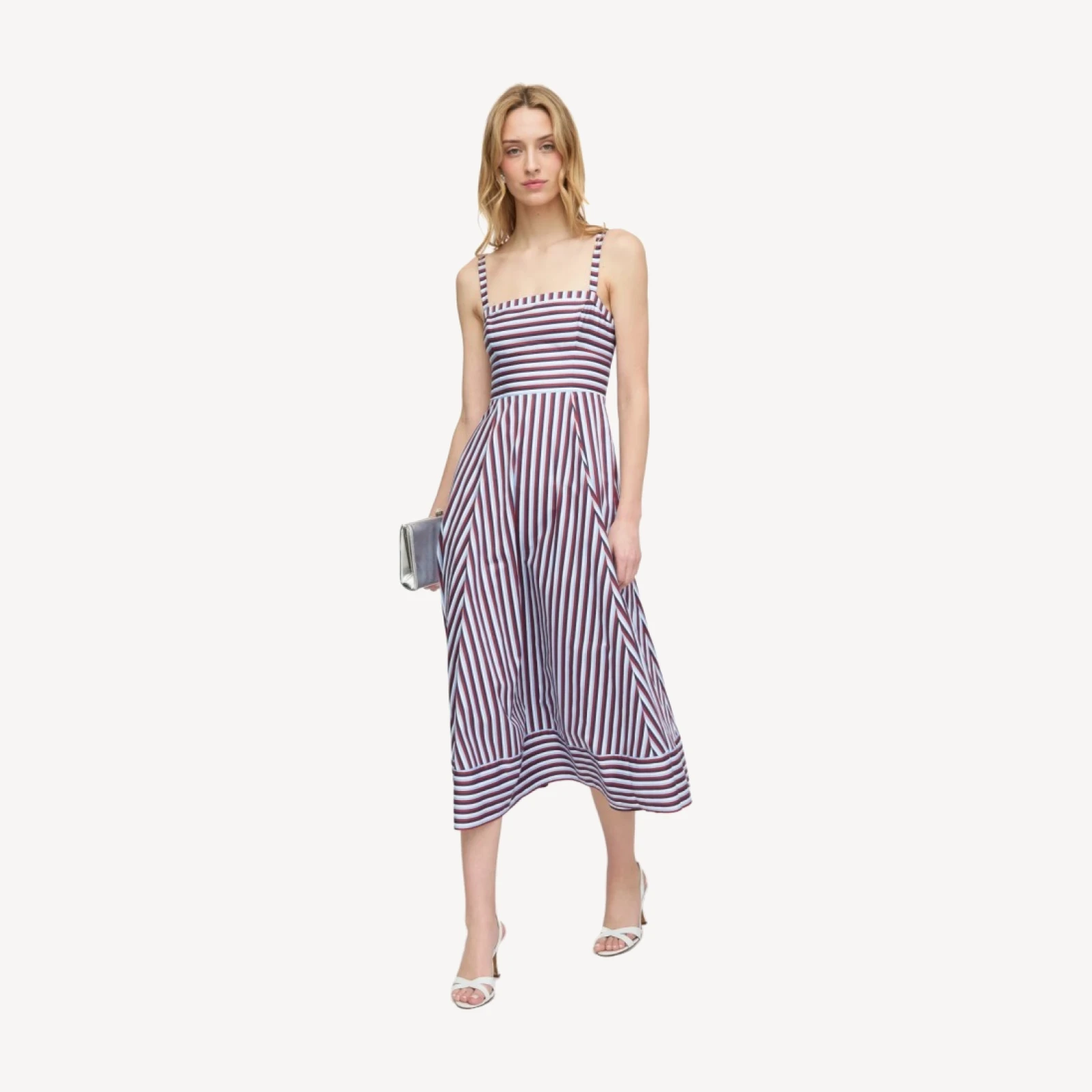 The Margot Dress - Firecracker Stripe