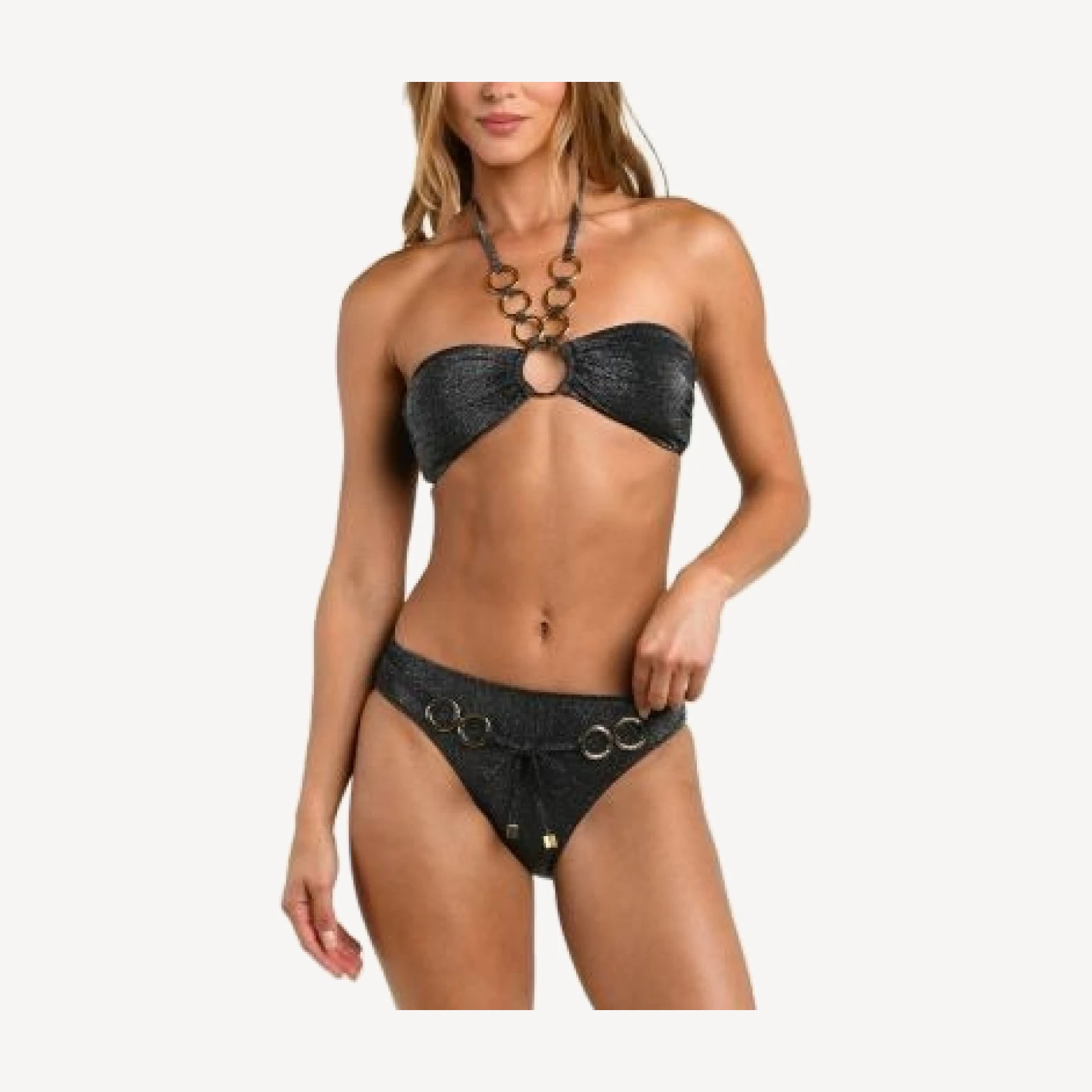 L'Agence Nicole Sparkle Classic Bikini Bottom
