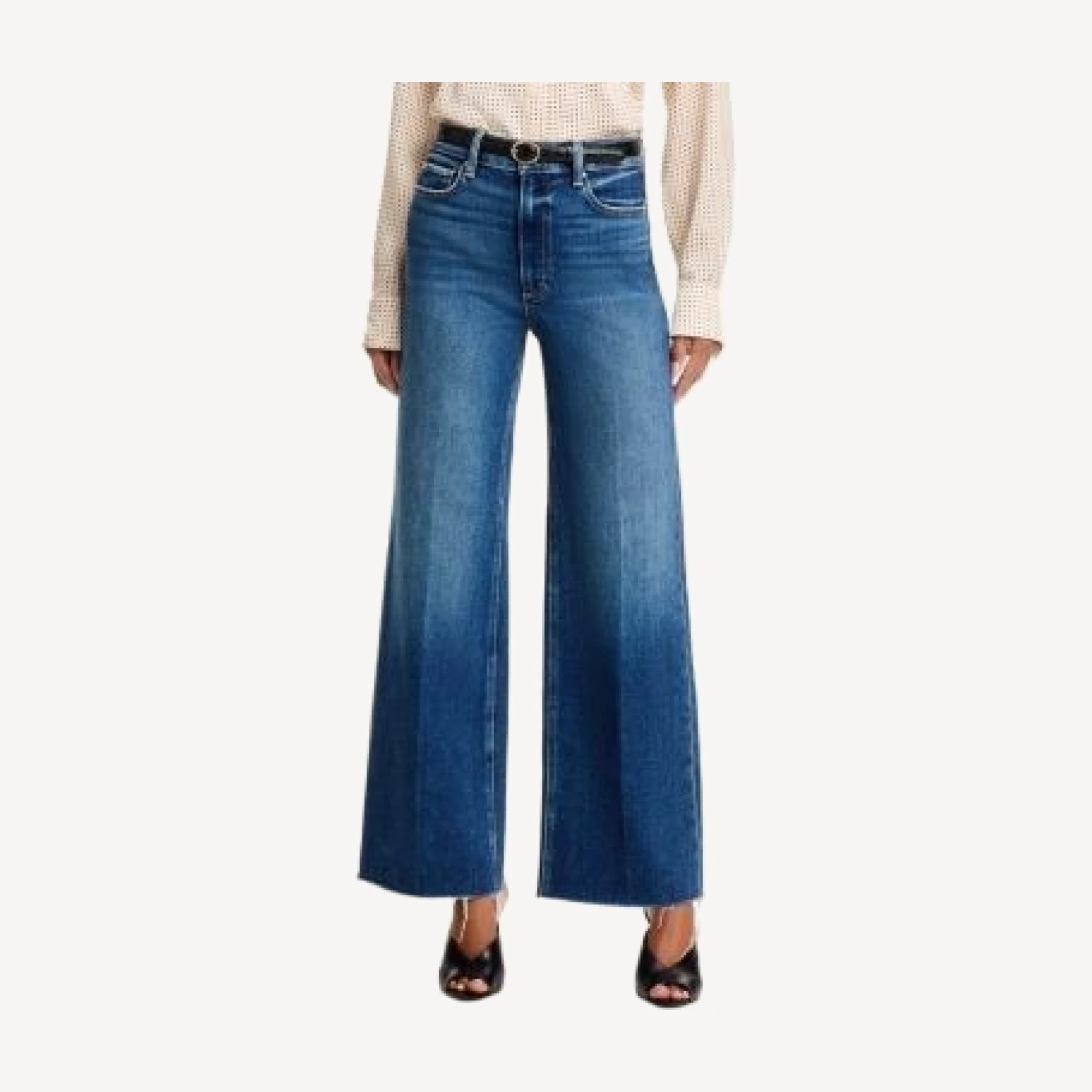 Paige Anessa 31 High Rise Wide Leg Jeans in Arpeggio
