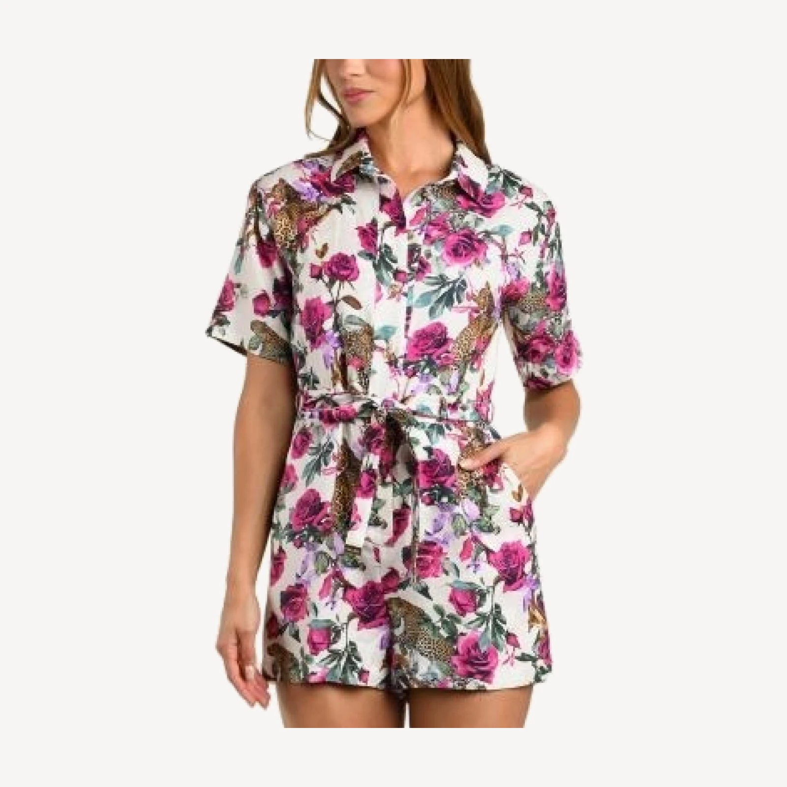 L'Agence Linen Romper