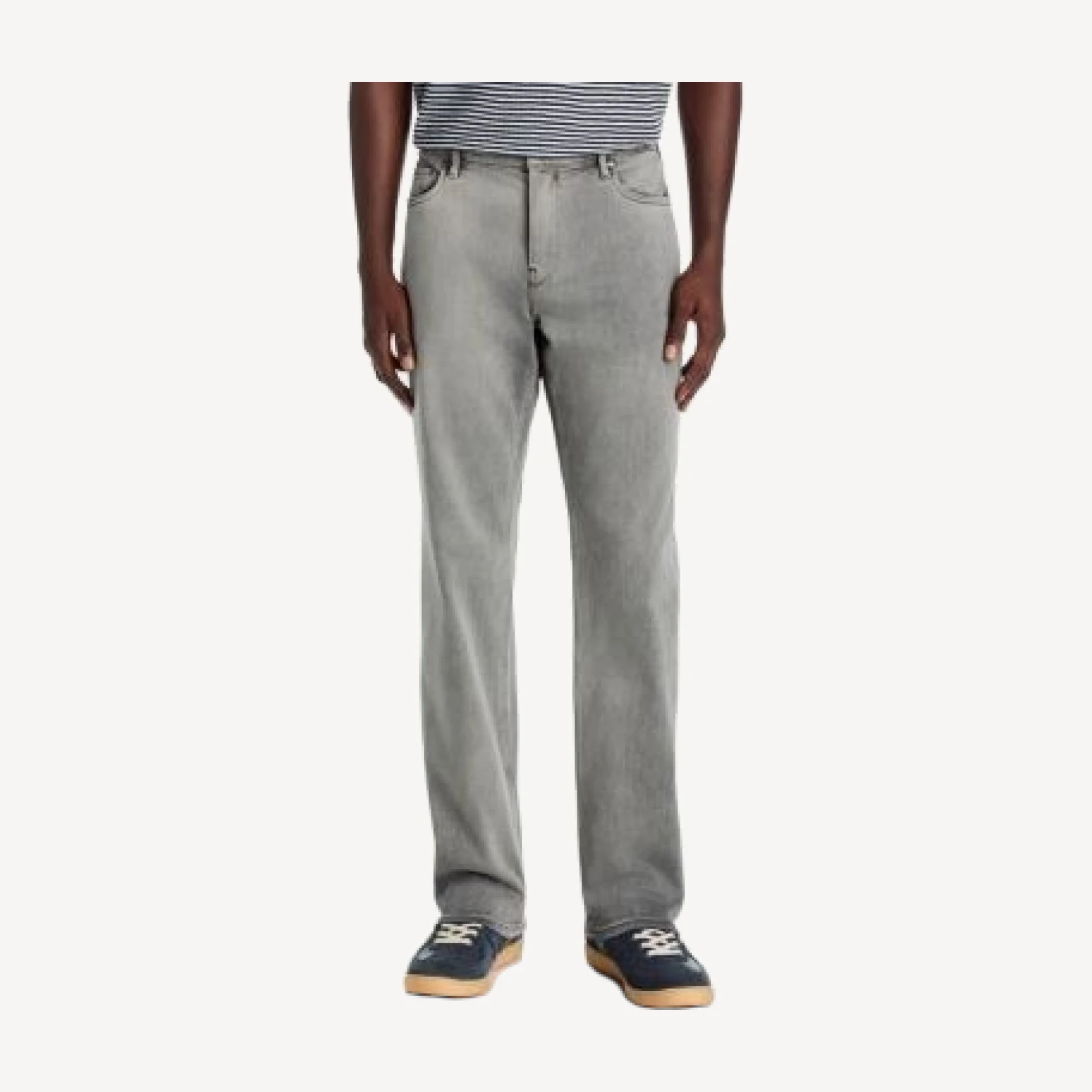 Paige Normandie Gaines Cotton Blend Straight Fit Jeans