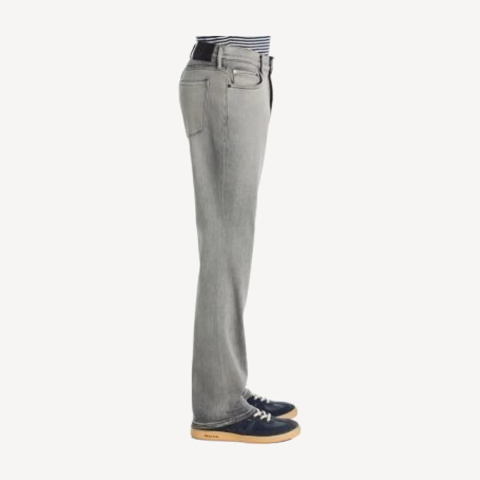 Paige Normandie Gaines Cotton Blend Straight Fit Jeans