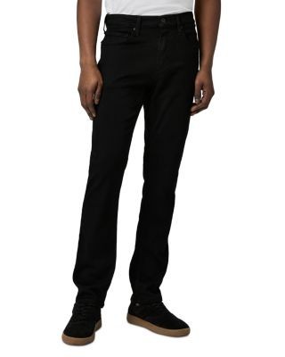 Paige Federal 30 Slim Straight Fit Jeans in Black Shadow