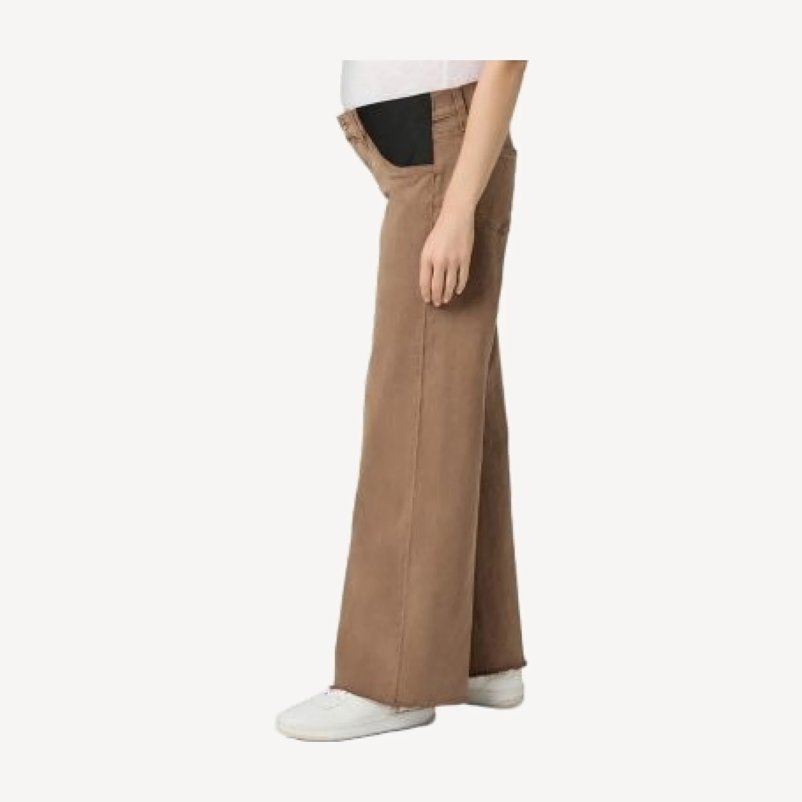 Paige Anessa High Rise Wide Leg Maternity Jeans in Vintage Canewood