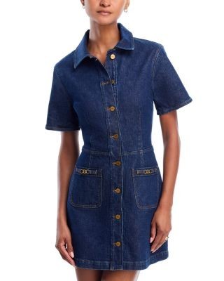 Paige Clementine Denim Mini Dress