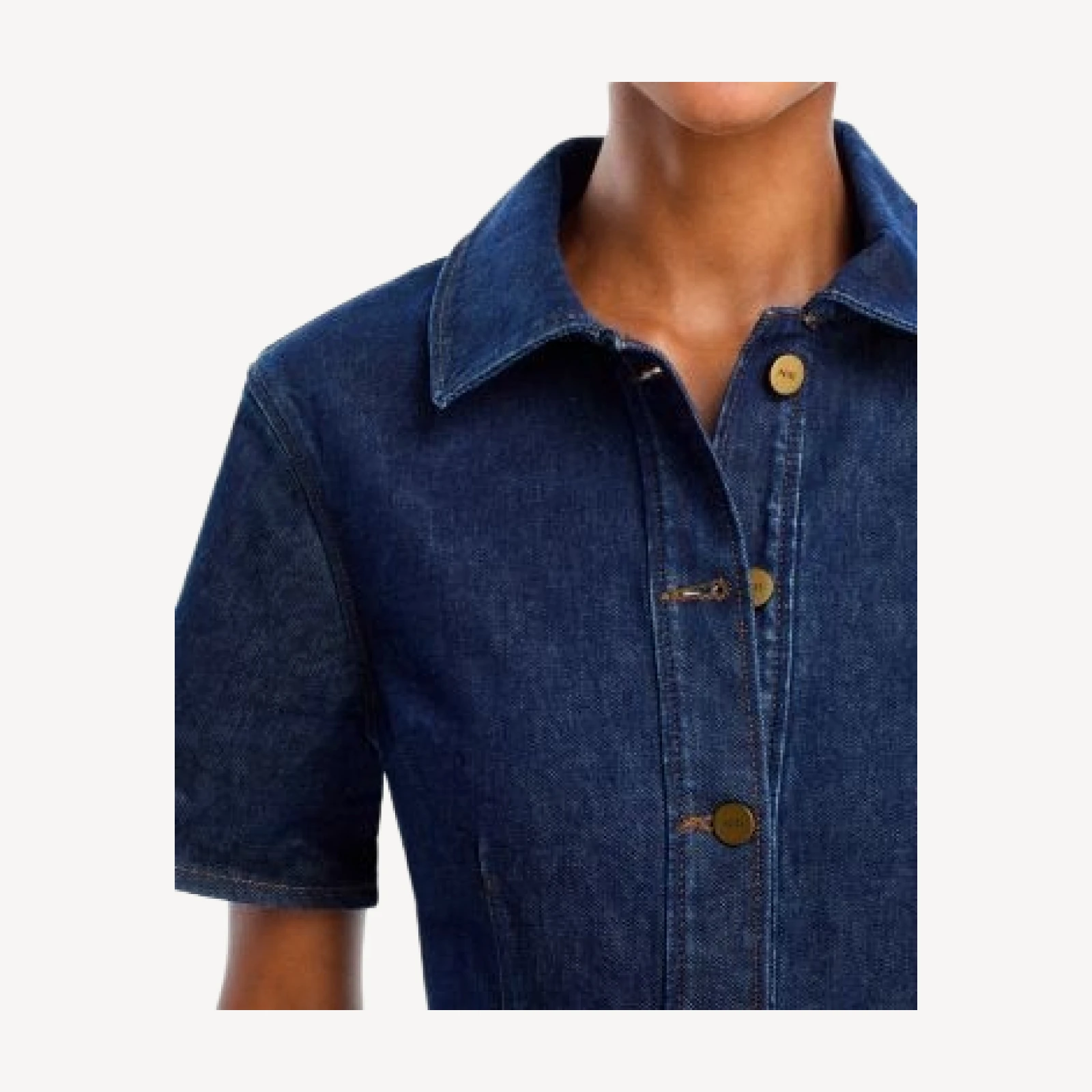 Paige Clementine Denim Mini Dress