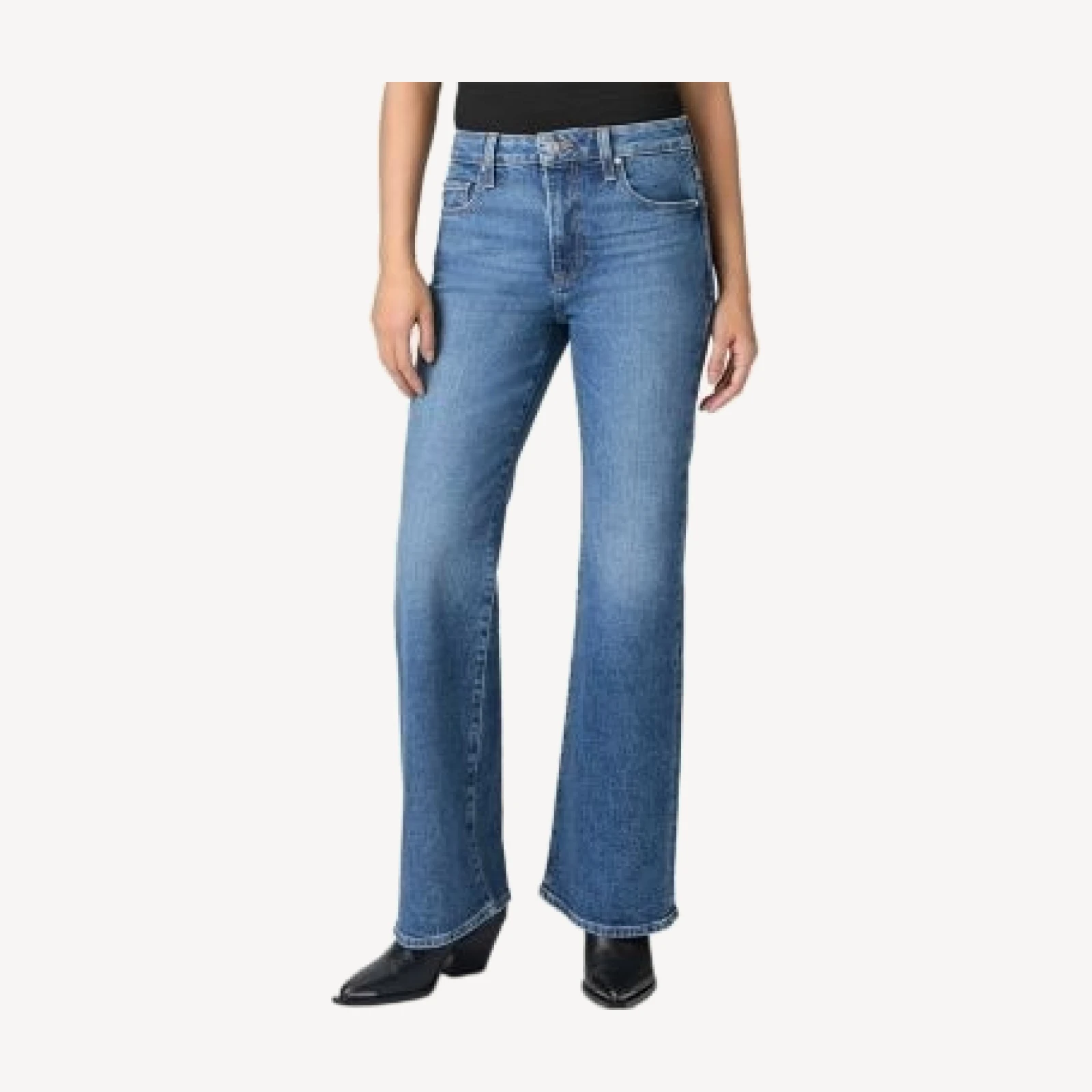 Pagie Sofia Mid Rise Flare Jeans in Carver