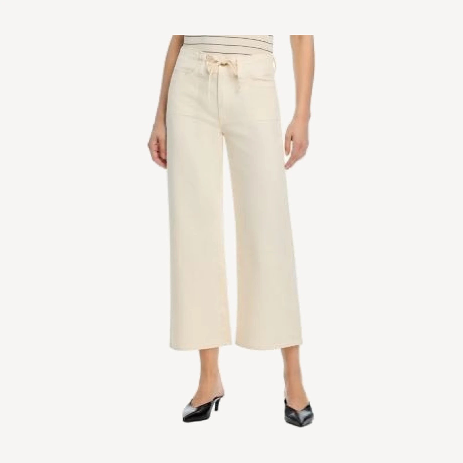 Paige Ari Petite High Rise Ankle Jeans in Quartz Sand