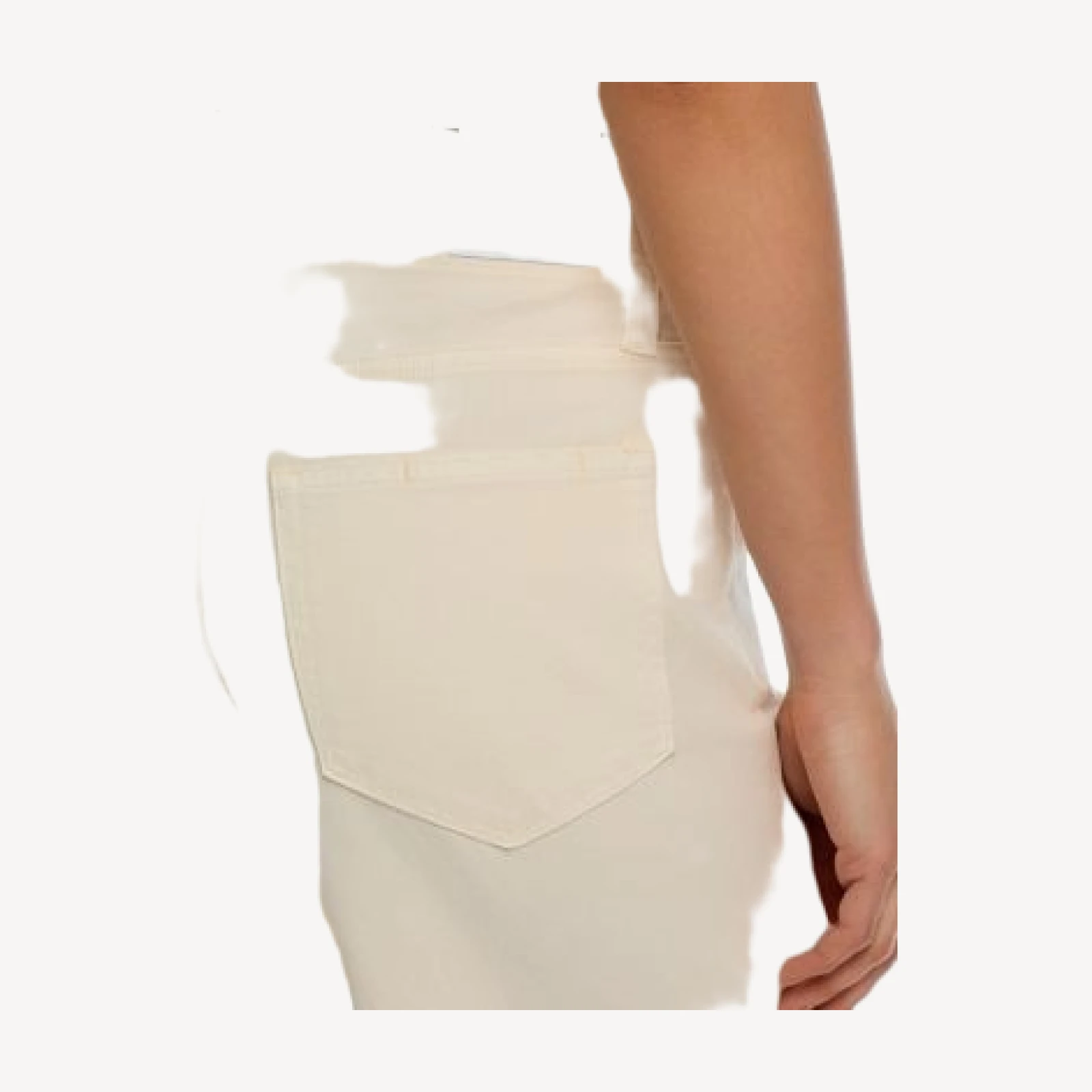 Paige Ari Petite High Rise Ankle Jeans in Quartz Sand