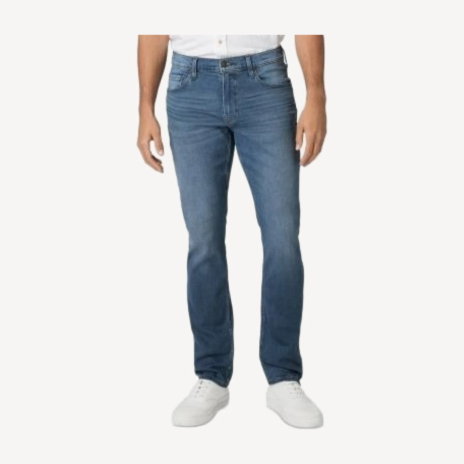 Paige Federal Transcend Vintage Cotton Blend Slim Straight Fit Jeans