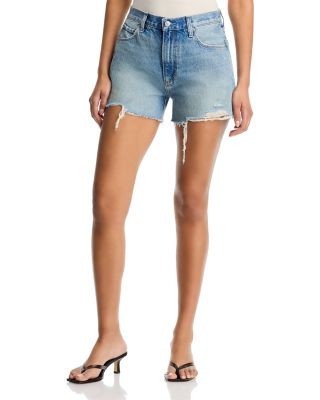 Paige Archie Raw Hem Denim Shorts