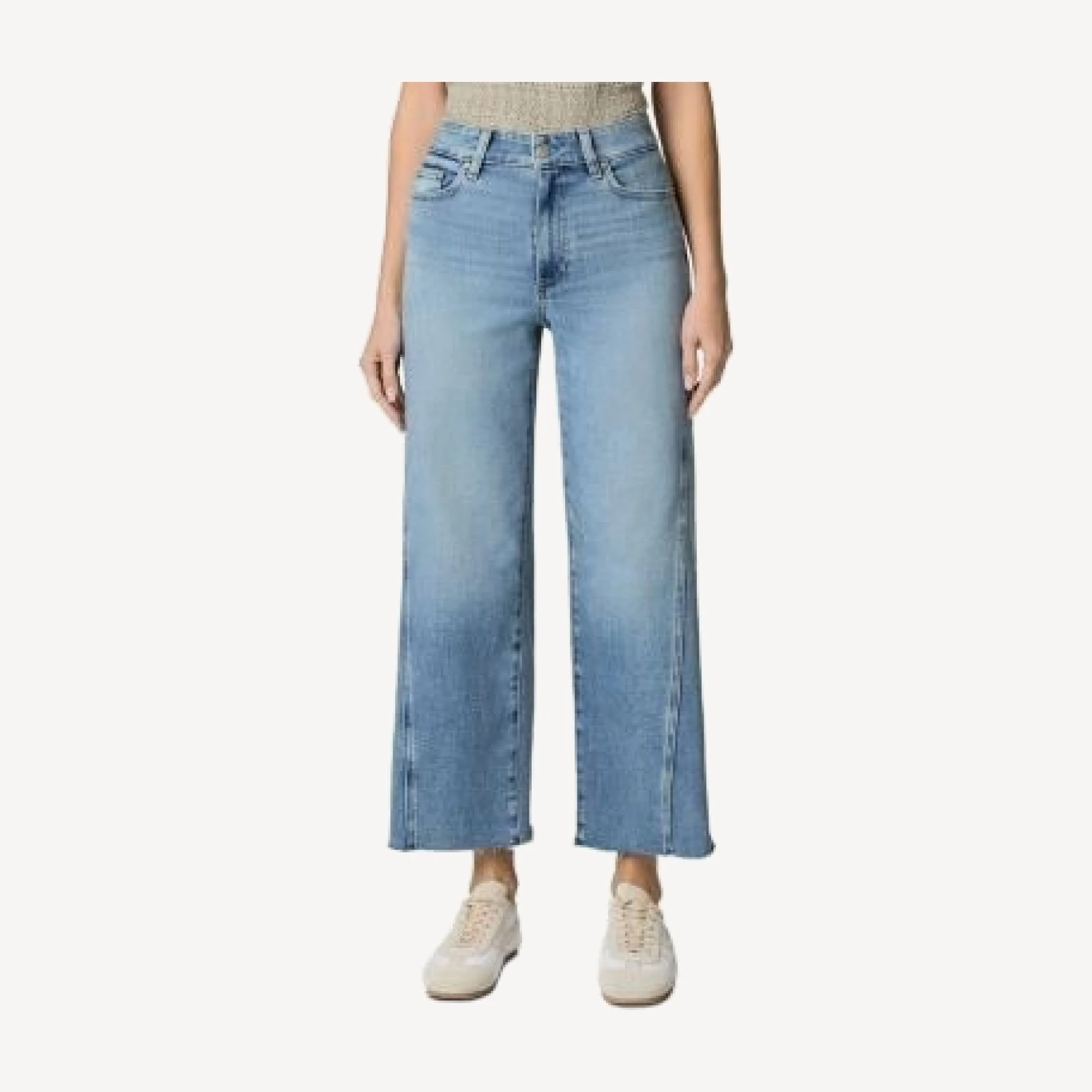 Paige Anessa High Rise Raw Twisted Outseam Barrel Jeans in Enchante