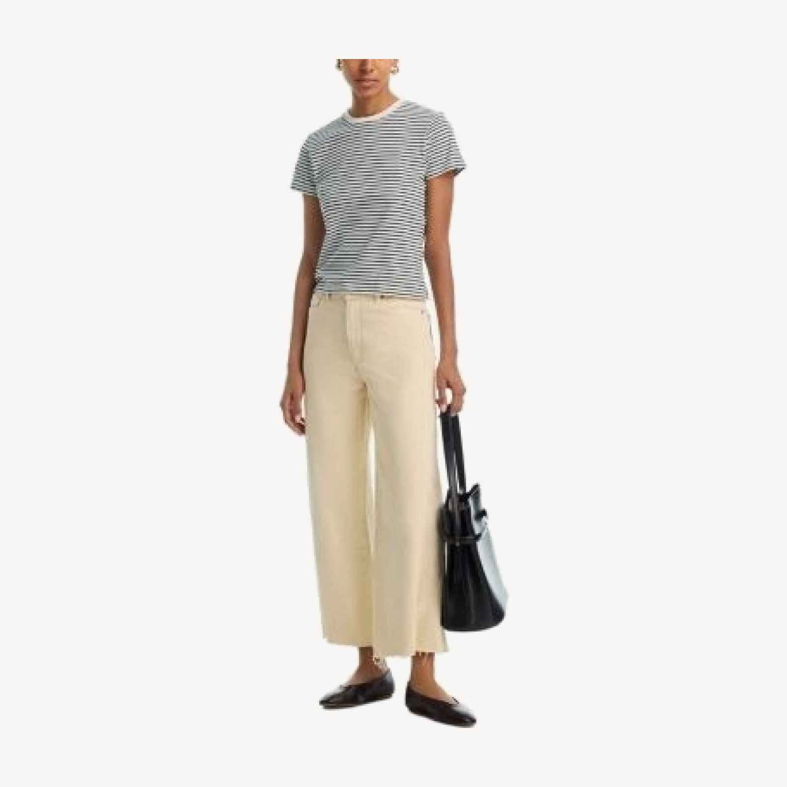 Paige Anessa High Rise Wide Leg Jeans in Buttery Yellow