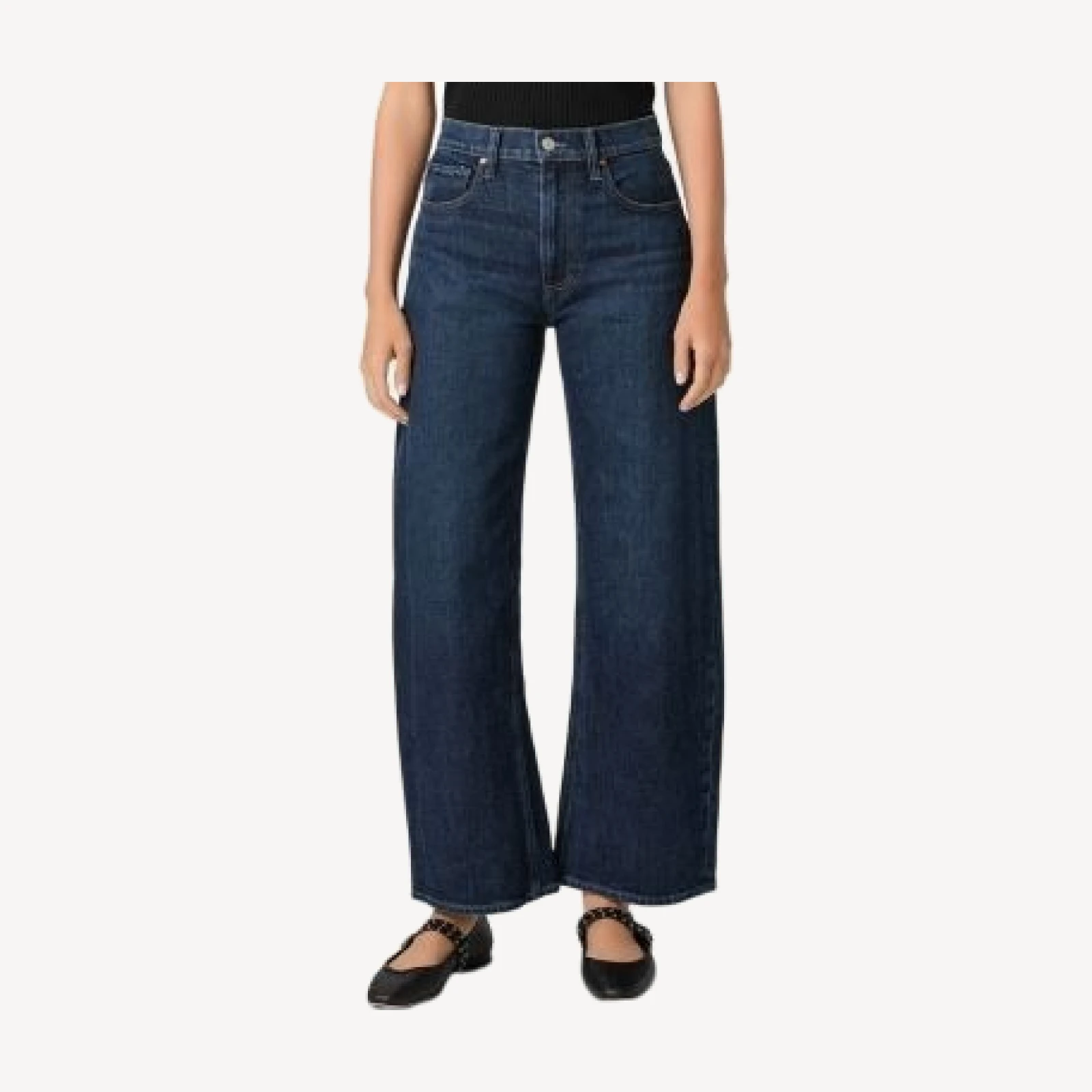 Paige Arellia Skimmer High Rise Barrel Leg Jeans in Visage
