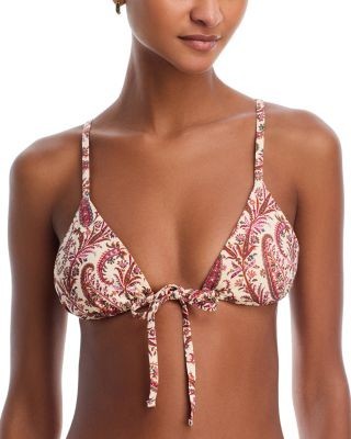 Paige Cameron Tie Front Triangle Bikini Top
