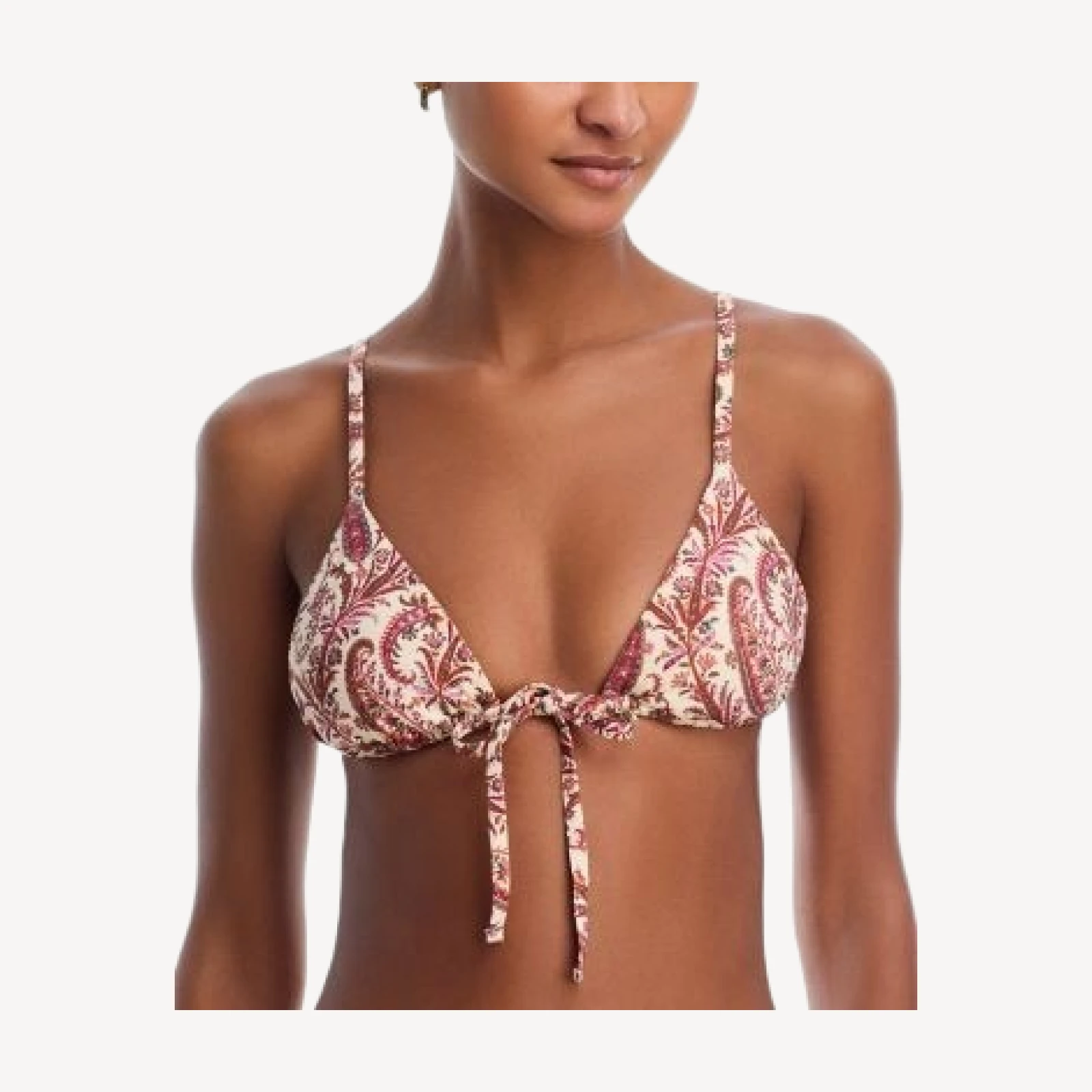 Paige Cameron Tie Front Triangle Bikini Top