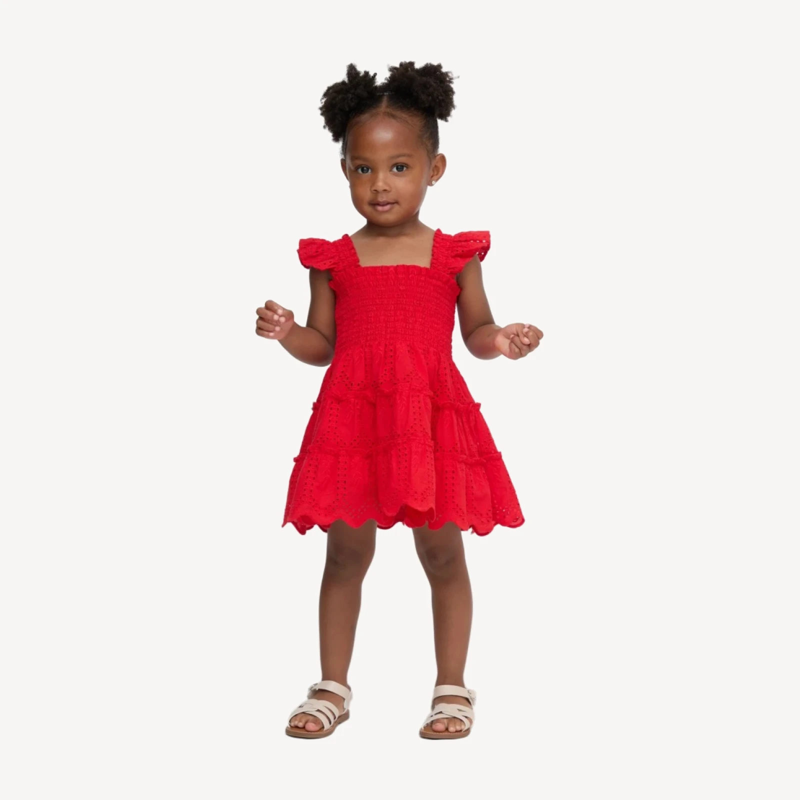 The Baby Ellie Nap Dress - Cherry Trellis Broderie